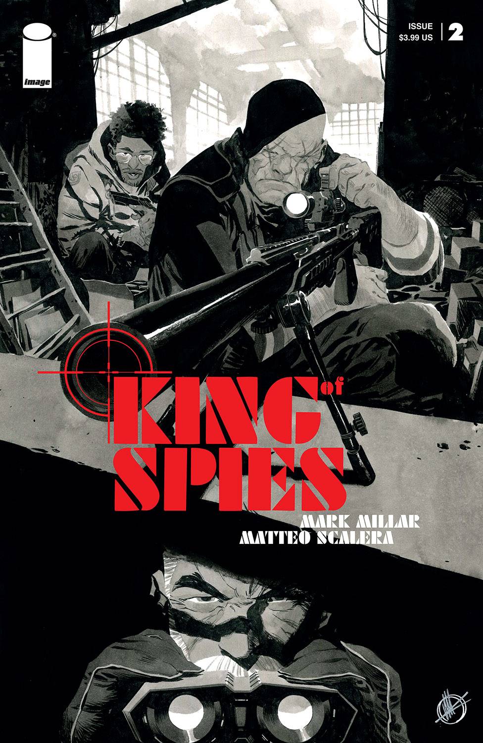 KING OF SPIES #2 (OF 4) CVR B SCALERA B&W (MR)