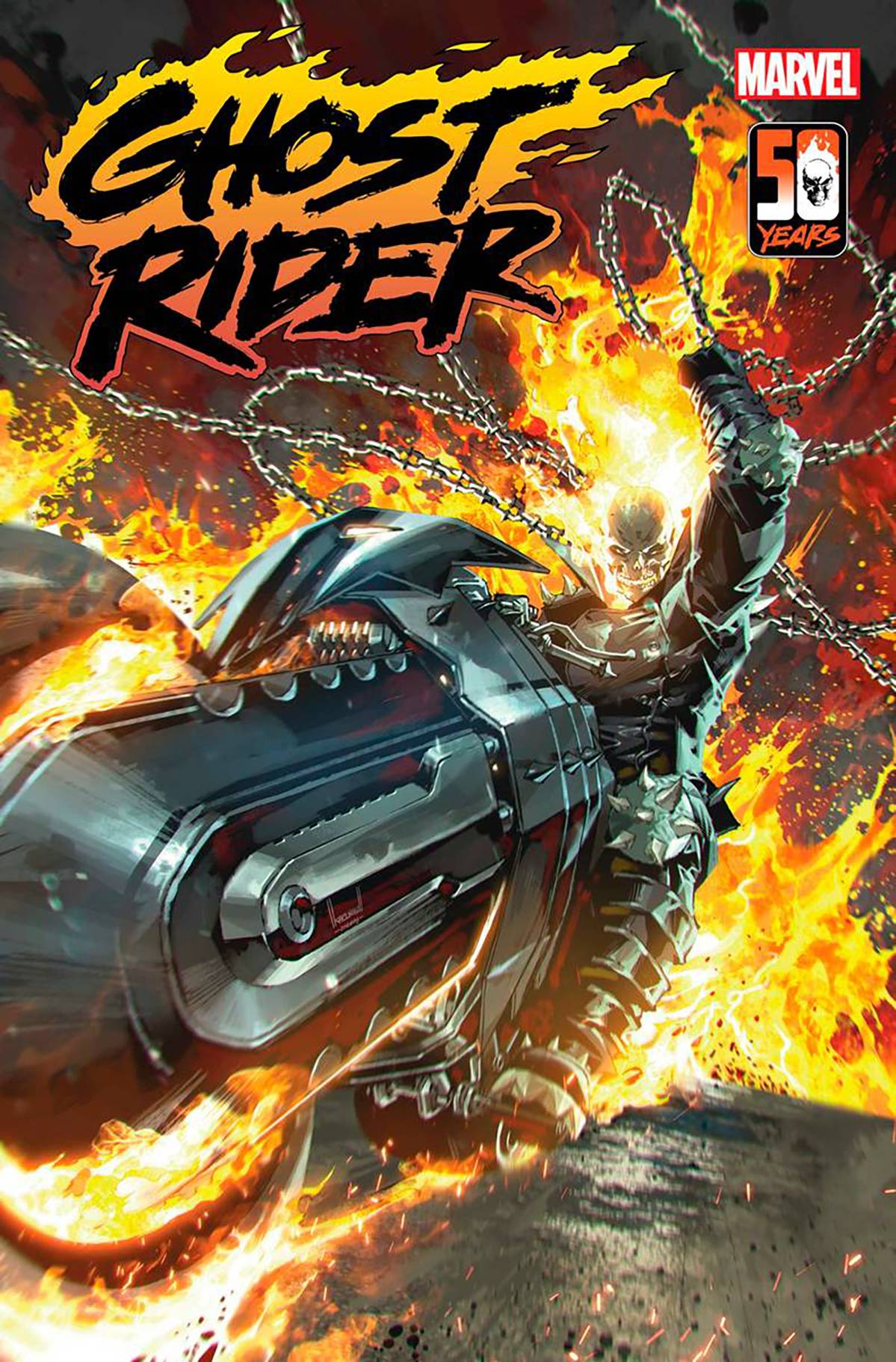 DF GHOST RIDER #1 PERCY SGN PLUS 1