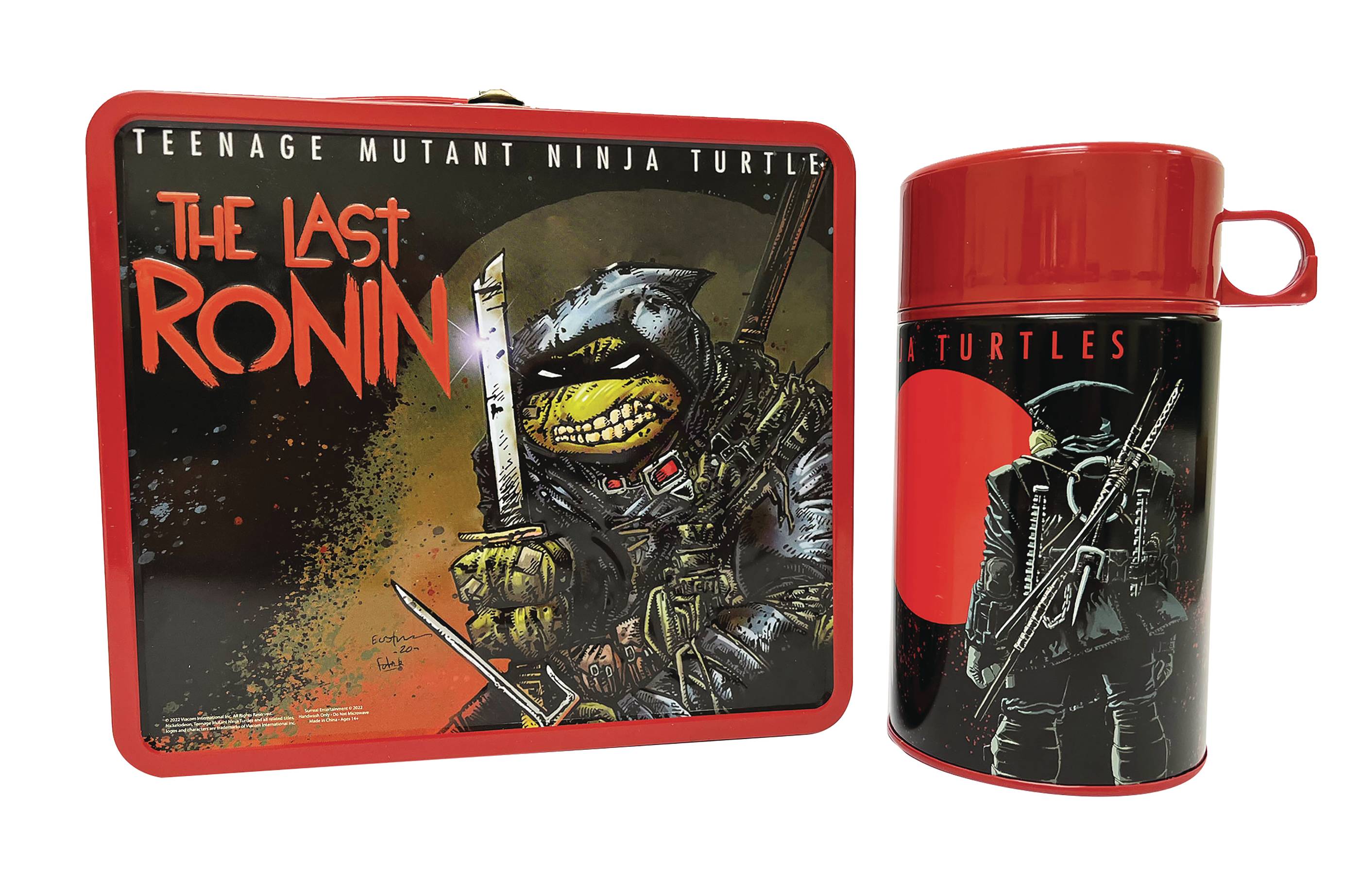 TIN TITANS TMNT LAST RONIN PX LUNCHBOX & BEV CONTAINER