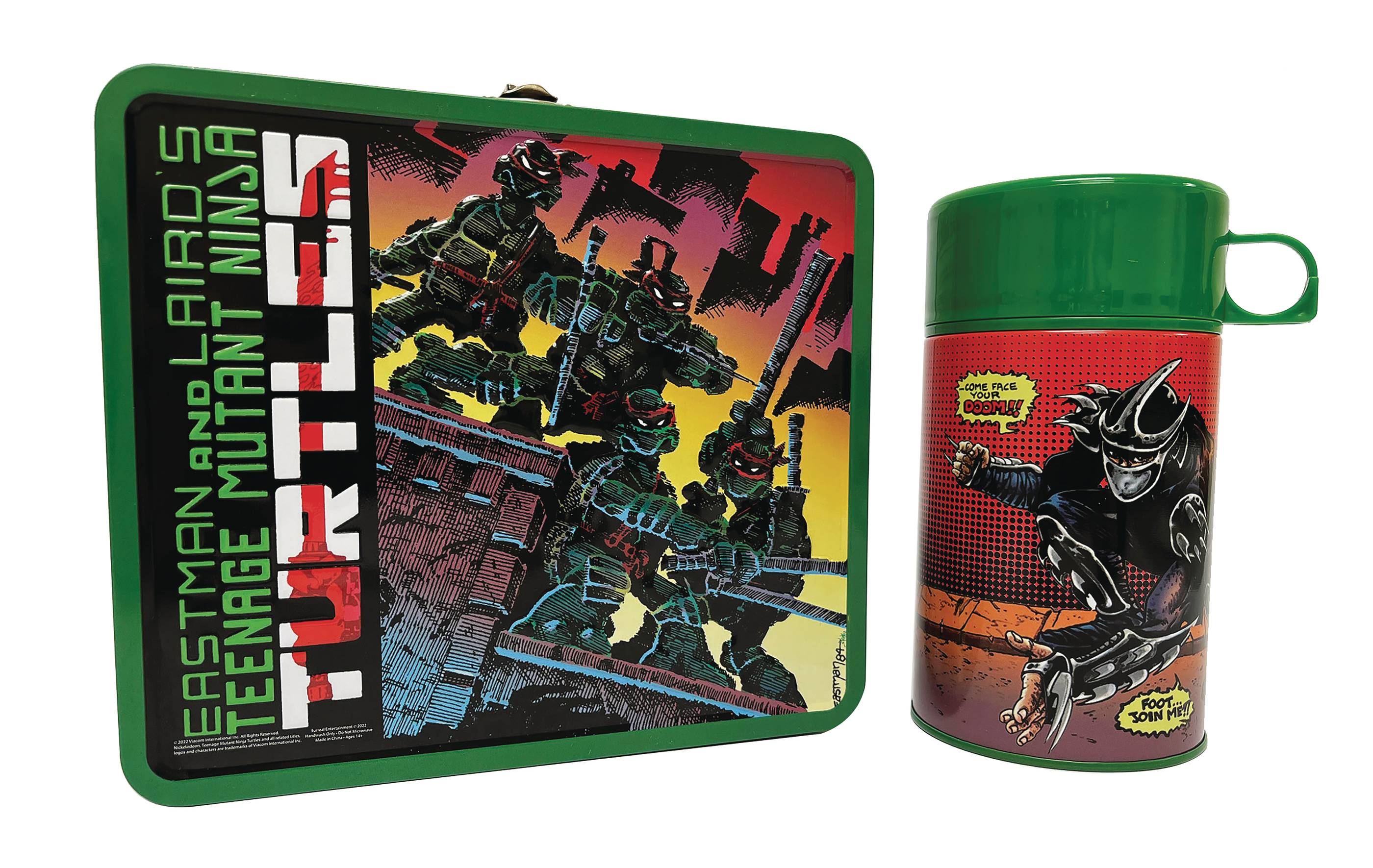 TIN TITANS TMNT CLASSIC COMIC #1 PX LUNCHBOX & BEV CONTAINER