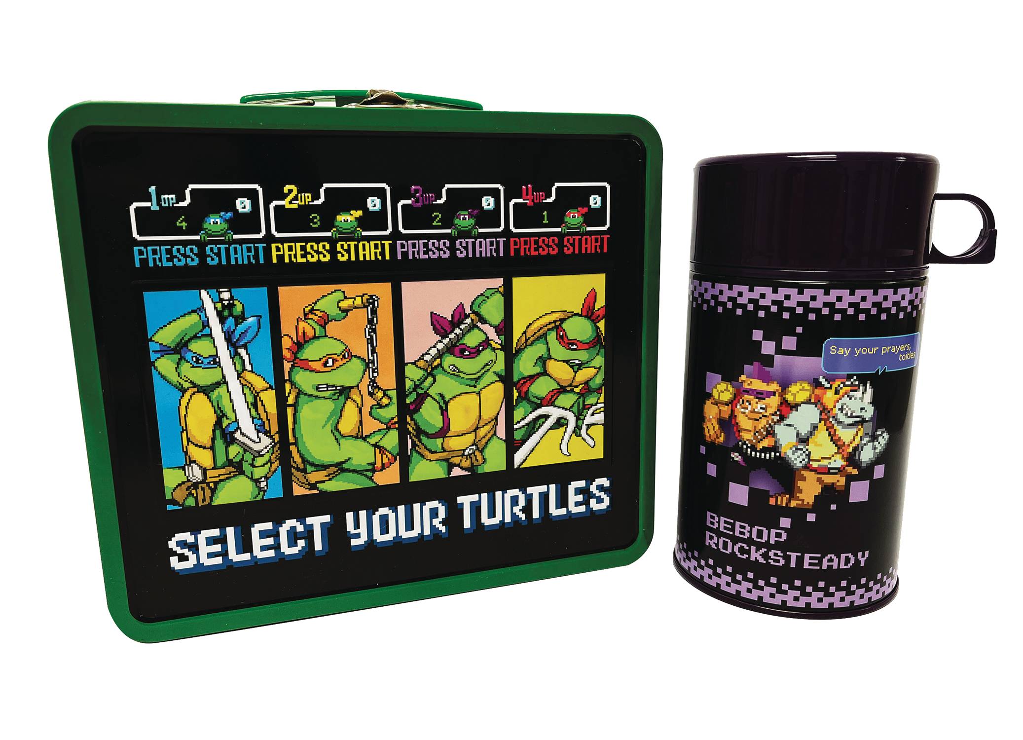 TIN TITANS TMNT ARCADE PX LUNCHBOX & BEV CONTAINER (NOV21890