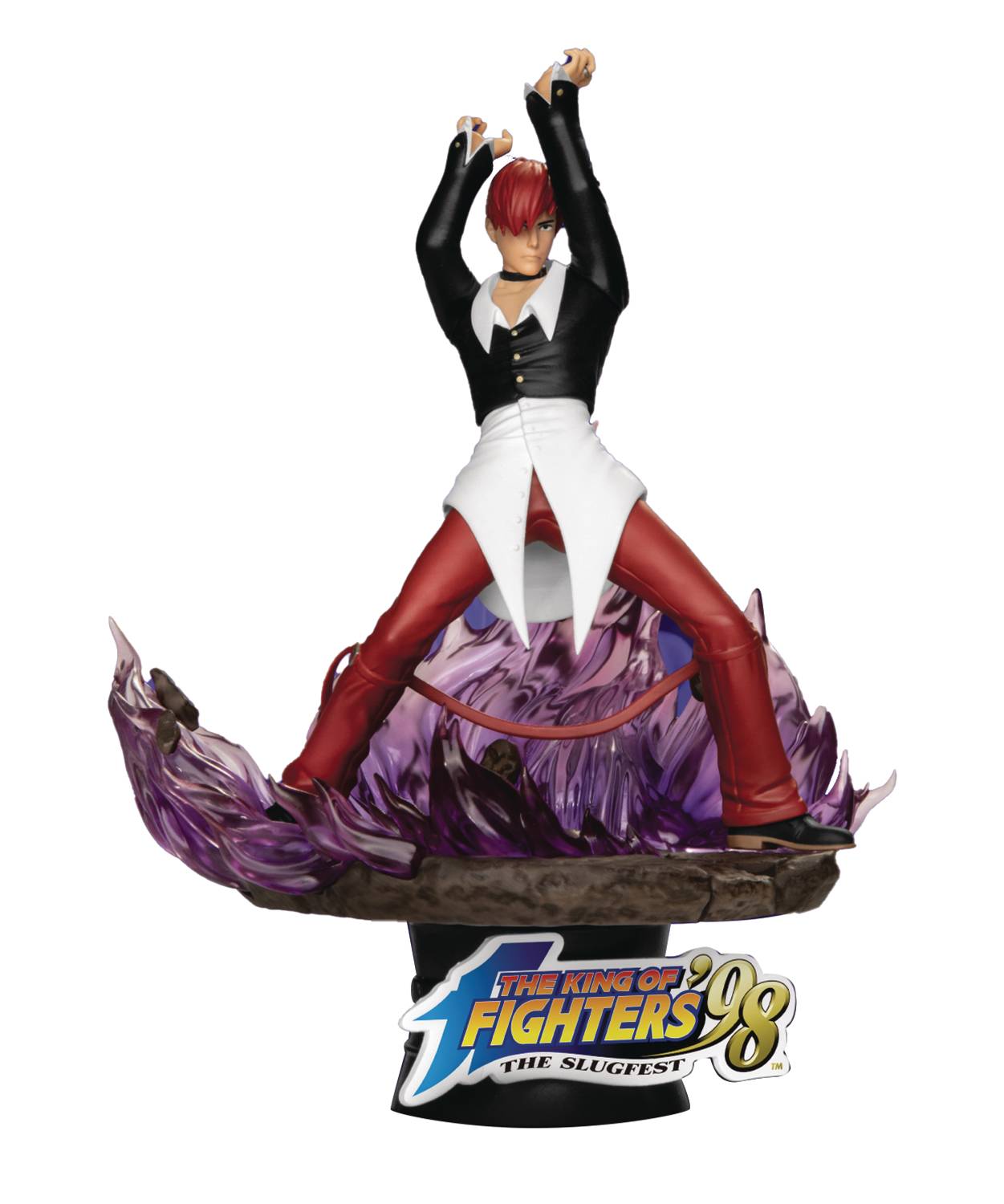 DEC218184 - KING OF FIGHTERS DS-044 IORI YAGAMI DIORAMA STAGE 6IN