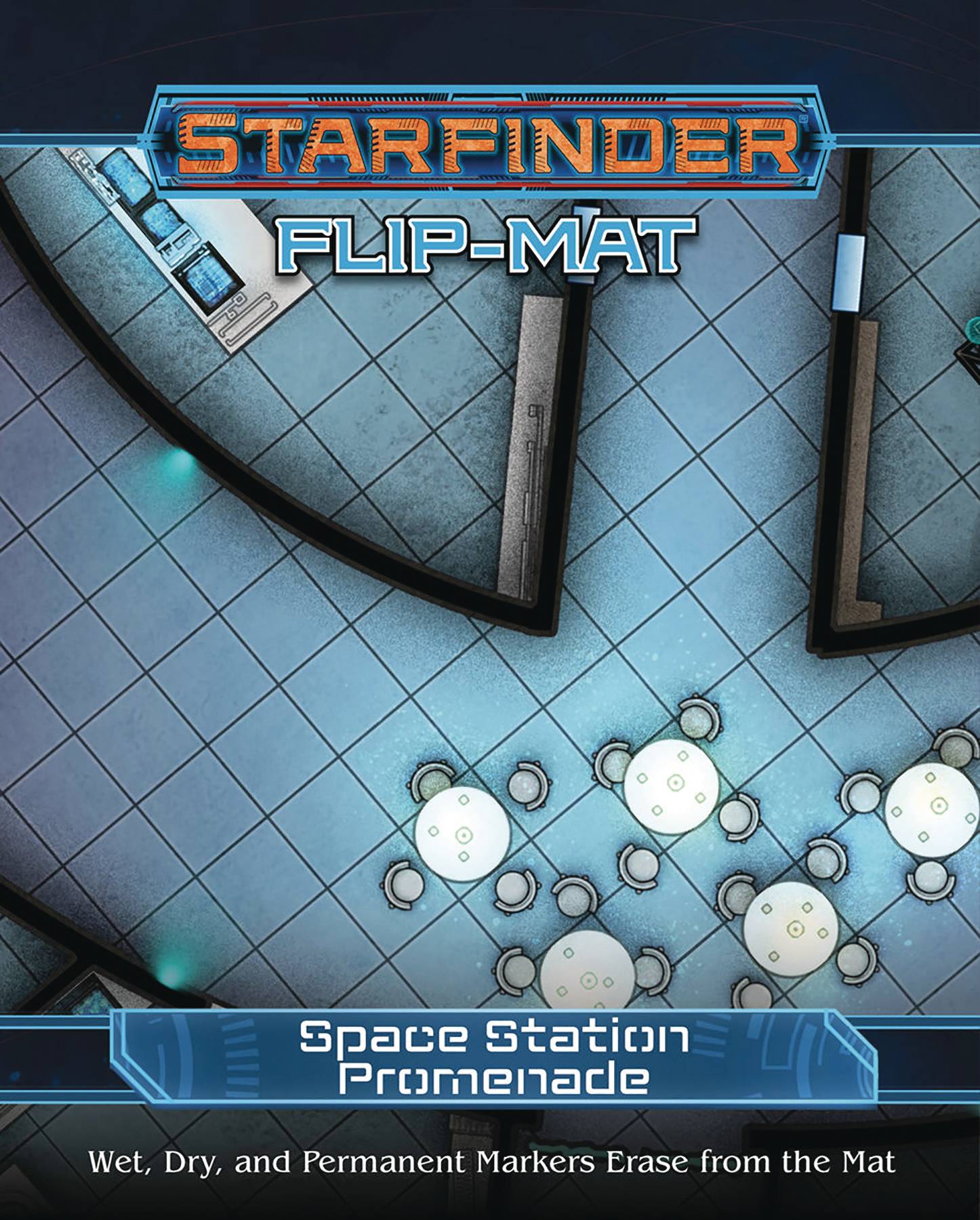 STARFINDER RPG FLIP-MAT SPACE STATION PROMENADE
