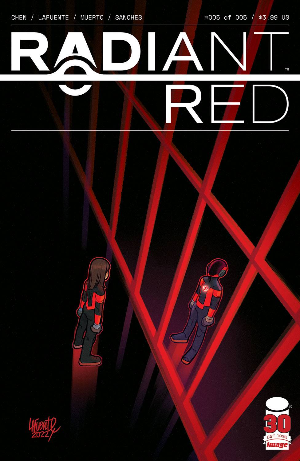 RADIANT RED #5 (OF 5) CVR A LAFUENTE & MUERTO MV