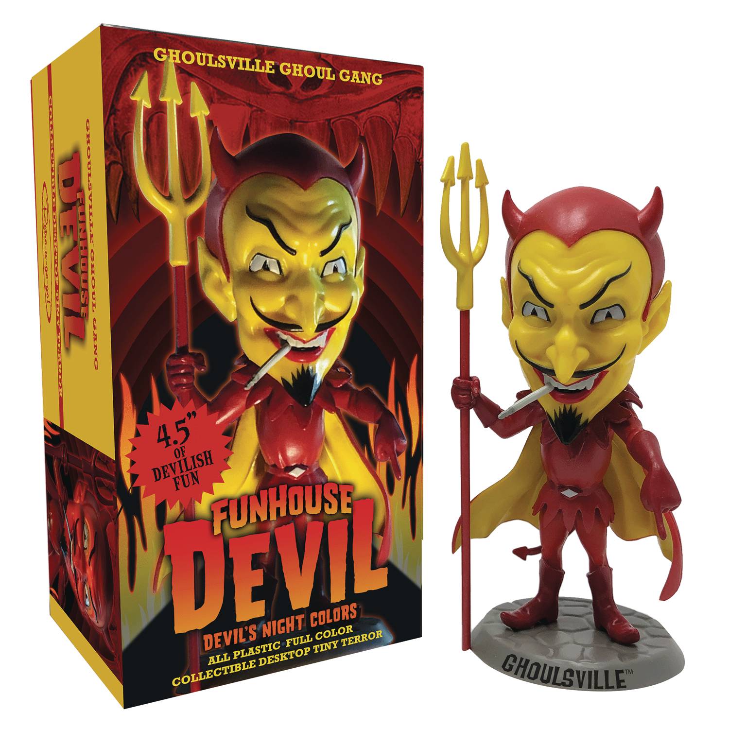 FUNHOUSE DEVIL TINY TERROR DEVILS NIGHT PX FIG W/SIGNED CARD