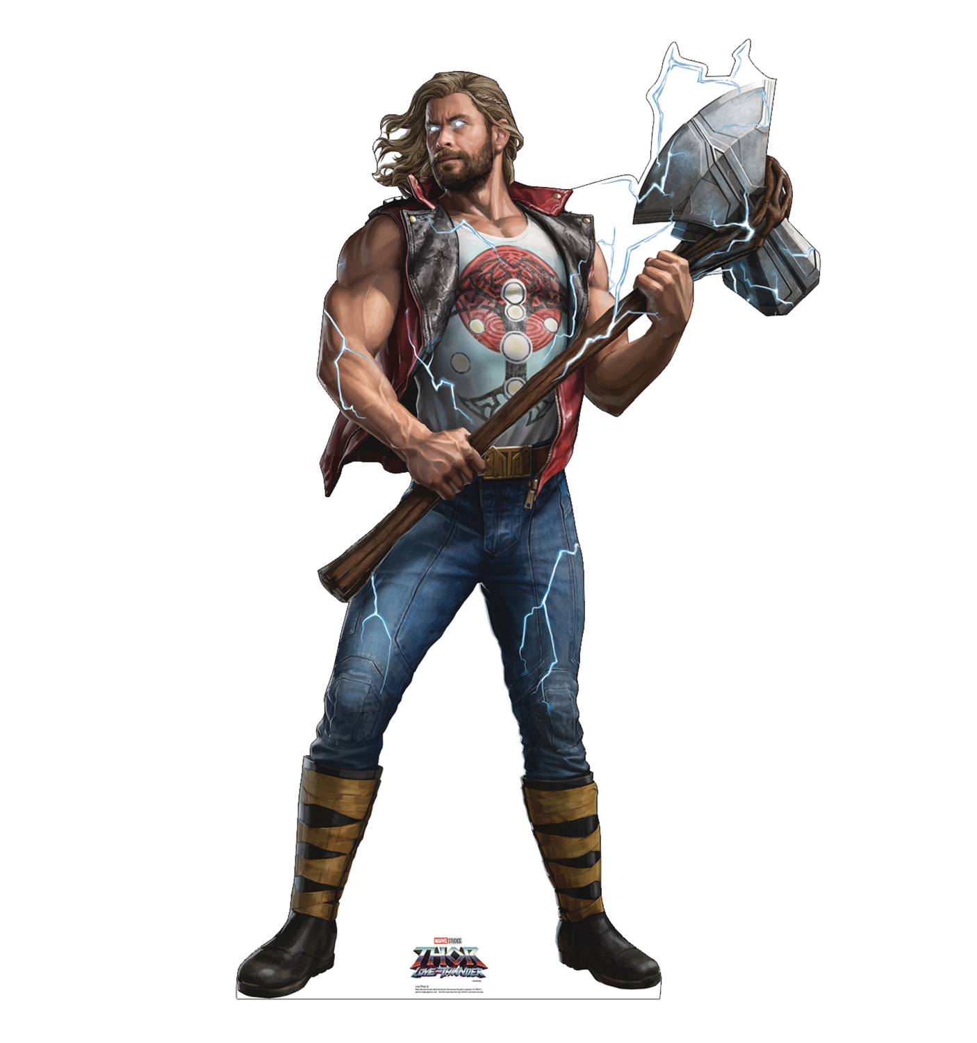 THOR LOVE AND THUNDER THOR 2 LIFE SIZE STANDEE
