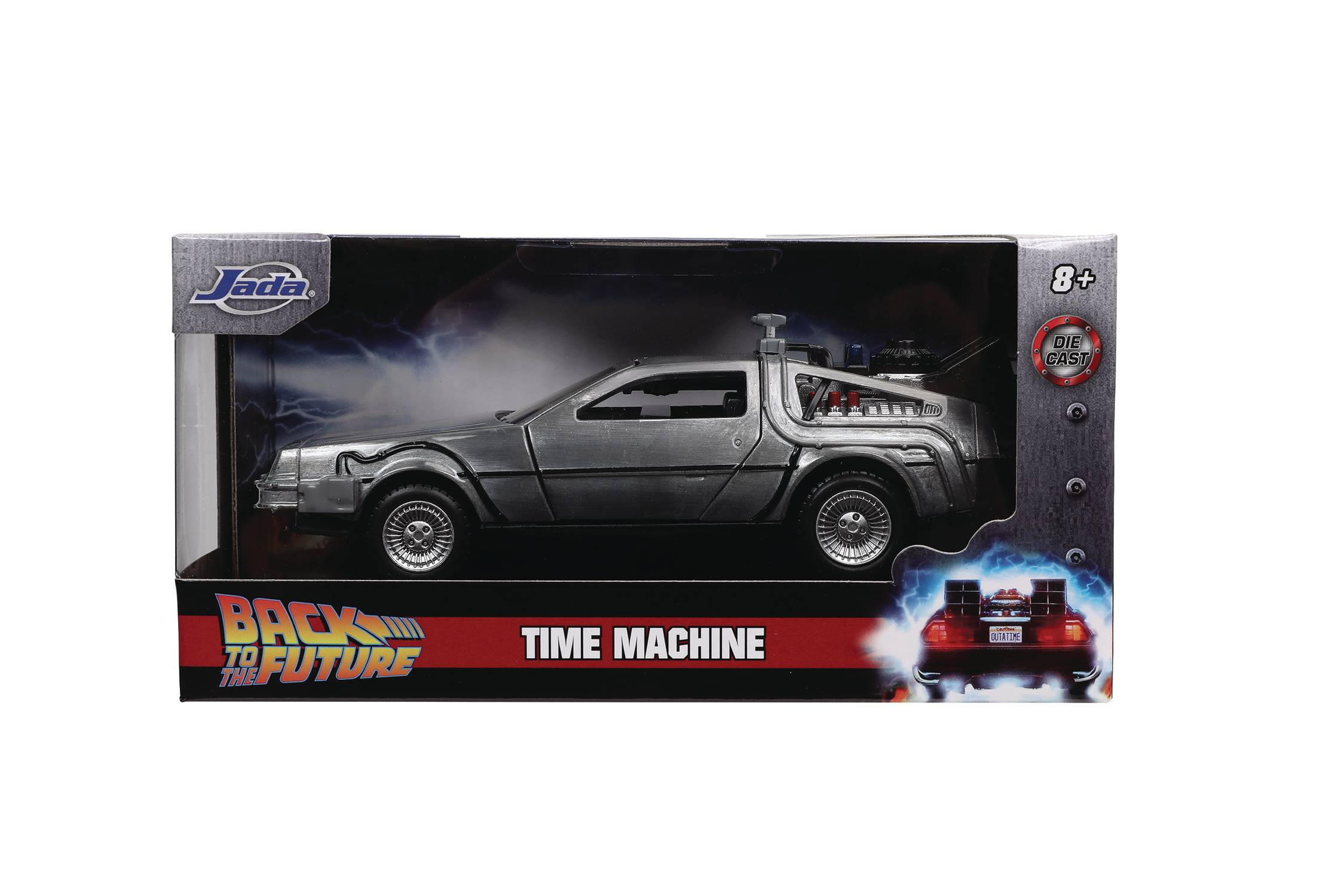 HOLLYWOOD RIDES BTTF PART I TIME MACHINE 1/32 VEHICLE