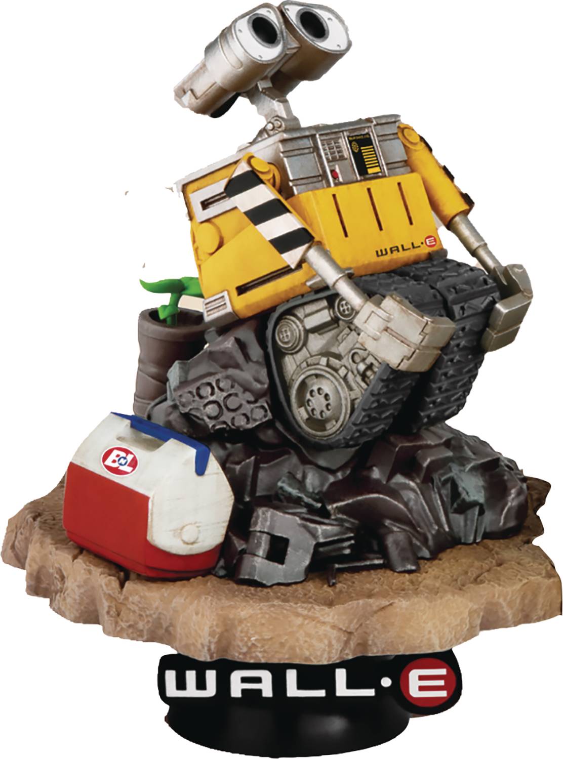 WALL-E DS-074 WALL-E & EVE DIORAMA STAGE 6IN STATUE