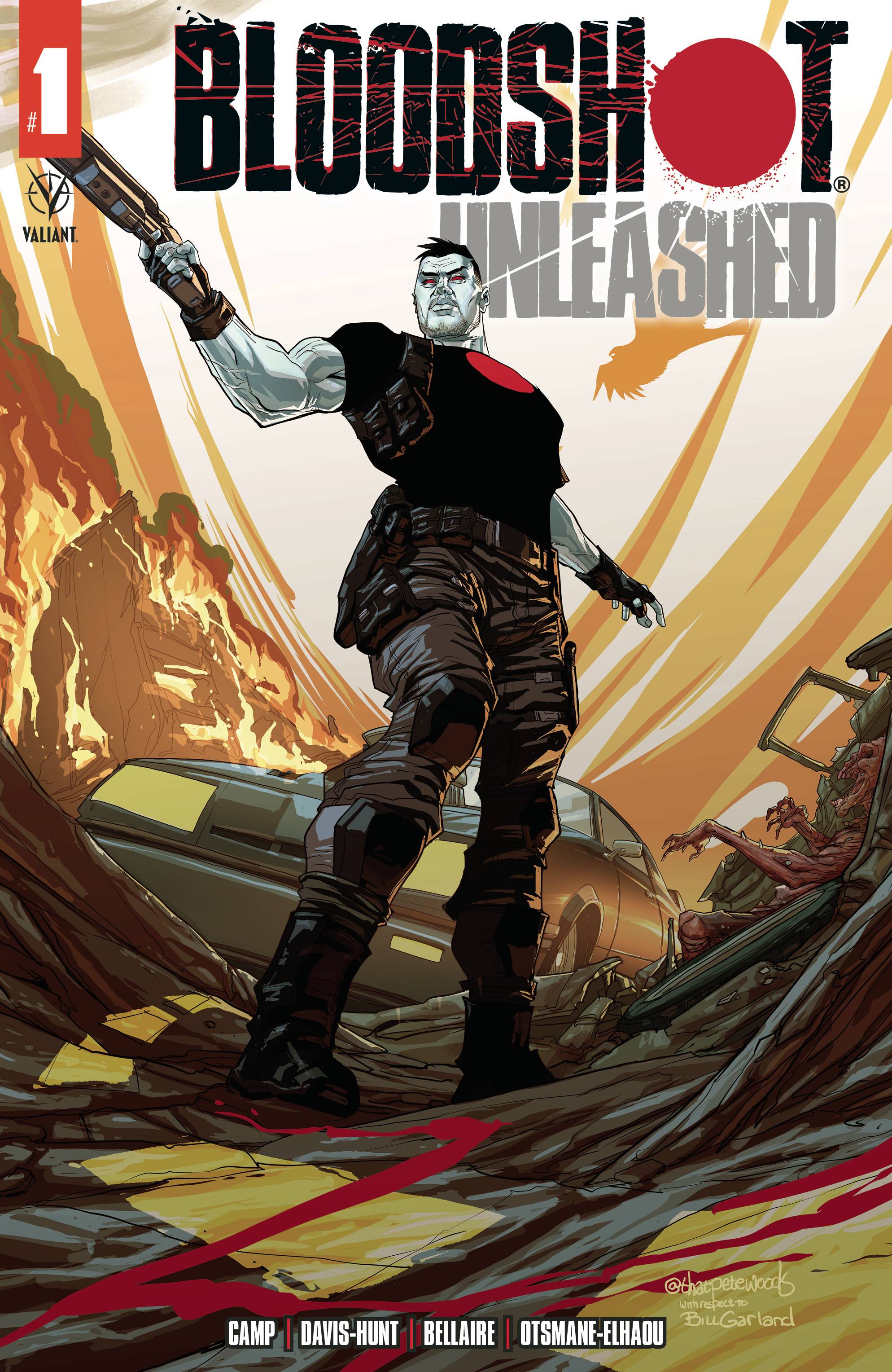 JUL222046 - BLOODSHOT UNLEASHED #1 CVR C WOODS (MR) - Previews World