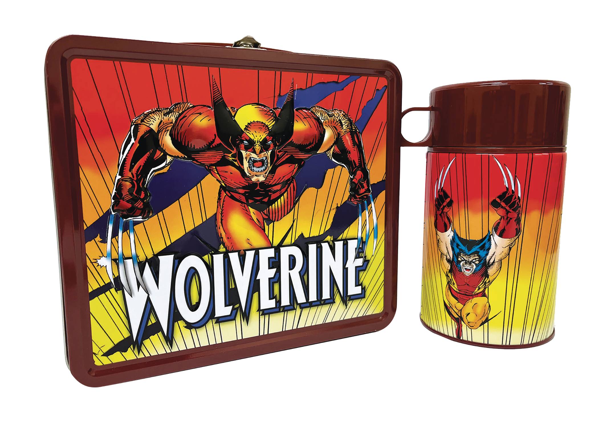 TIN TITANS MARVEL WOLVERINE PX LUNCHBOX & BEV CONTAINER