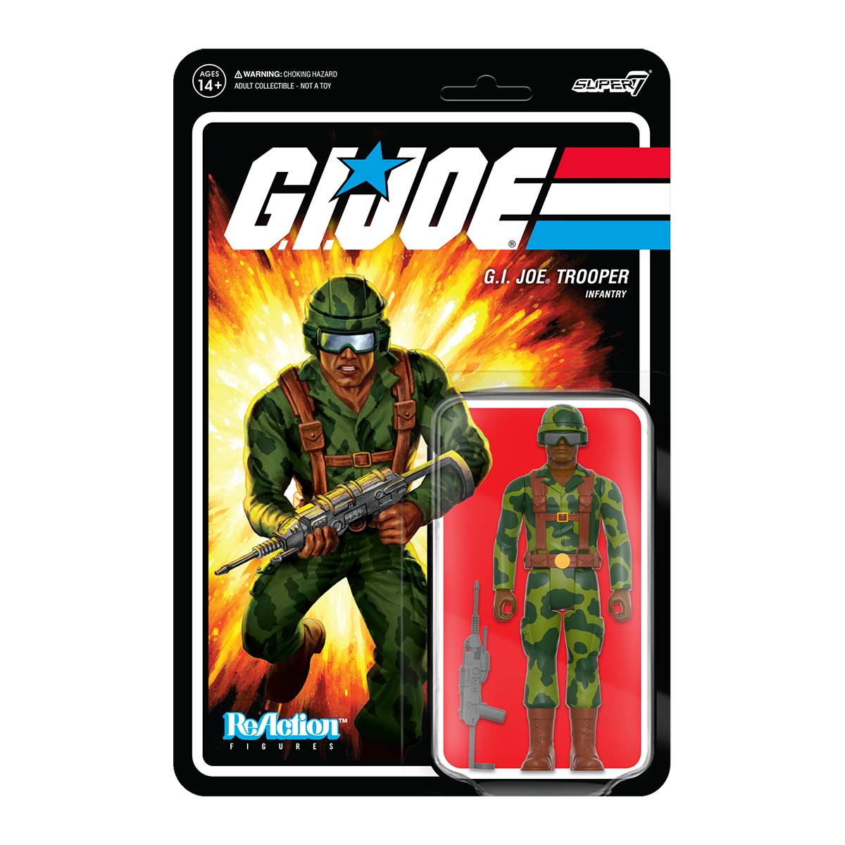 MAY228490 - GI JOE W4 CAMO GREENSHIRT LASER RIFLE BROWN REACTION FIG ...