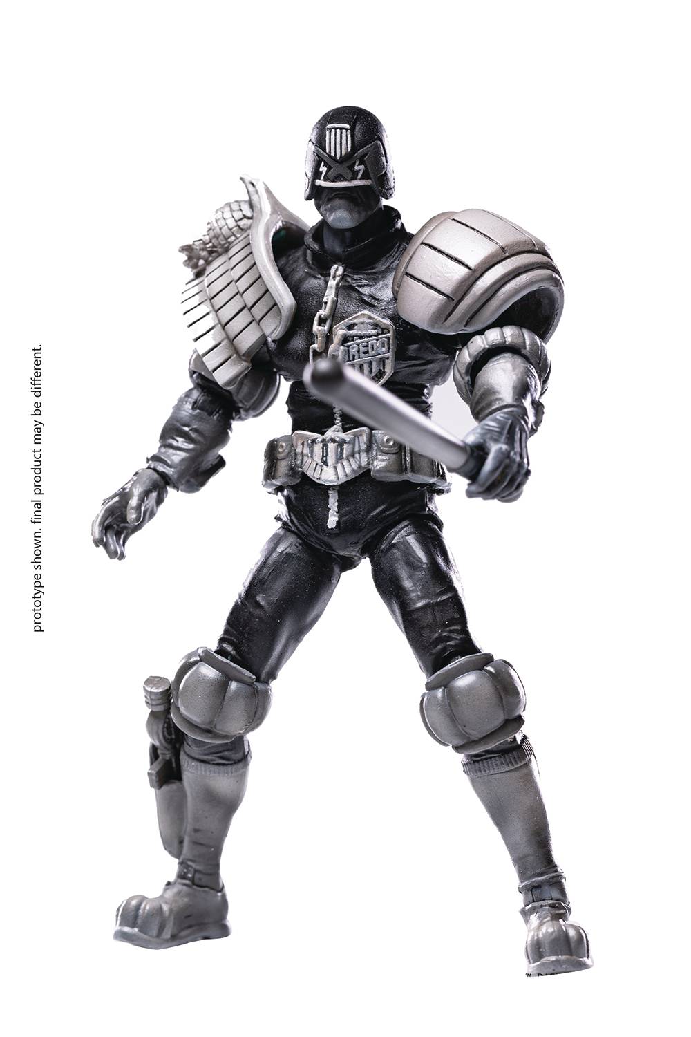 JUDGE DREDD BLACK AND WHITE JUDGE DREDD PX 1/18 MINI AF