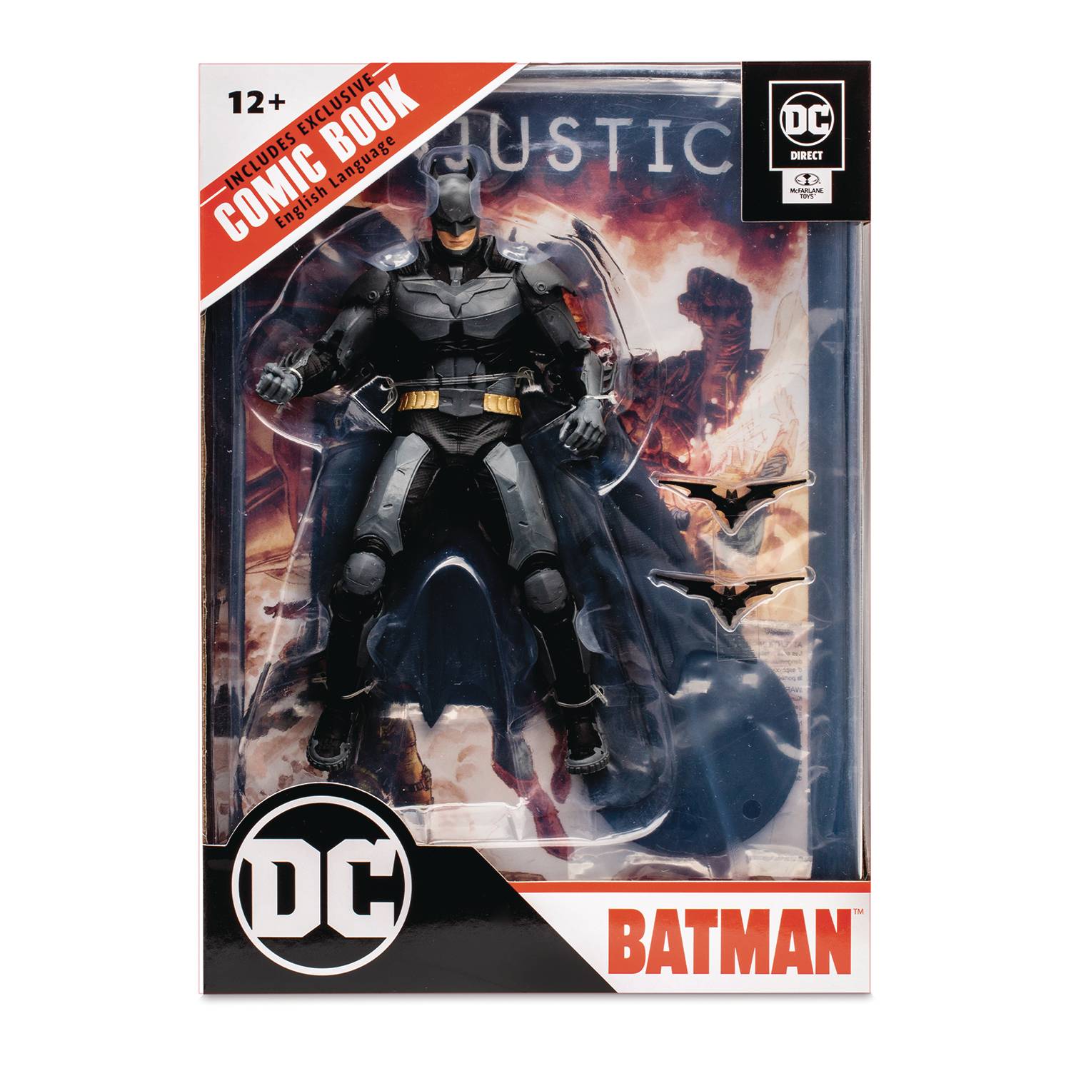 MAY229564 - DC DIRECT INJUSTICE 2 BATMAN 7IN AF W/COMIC CS - Previews World