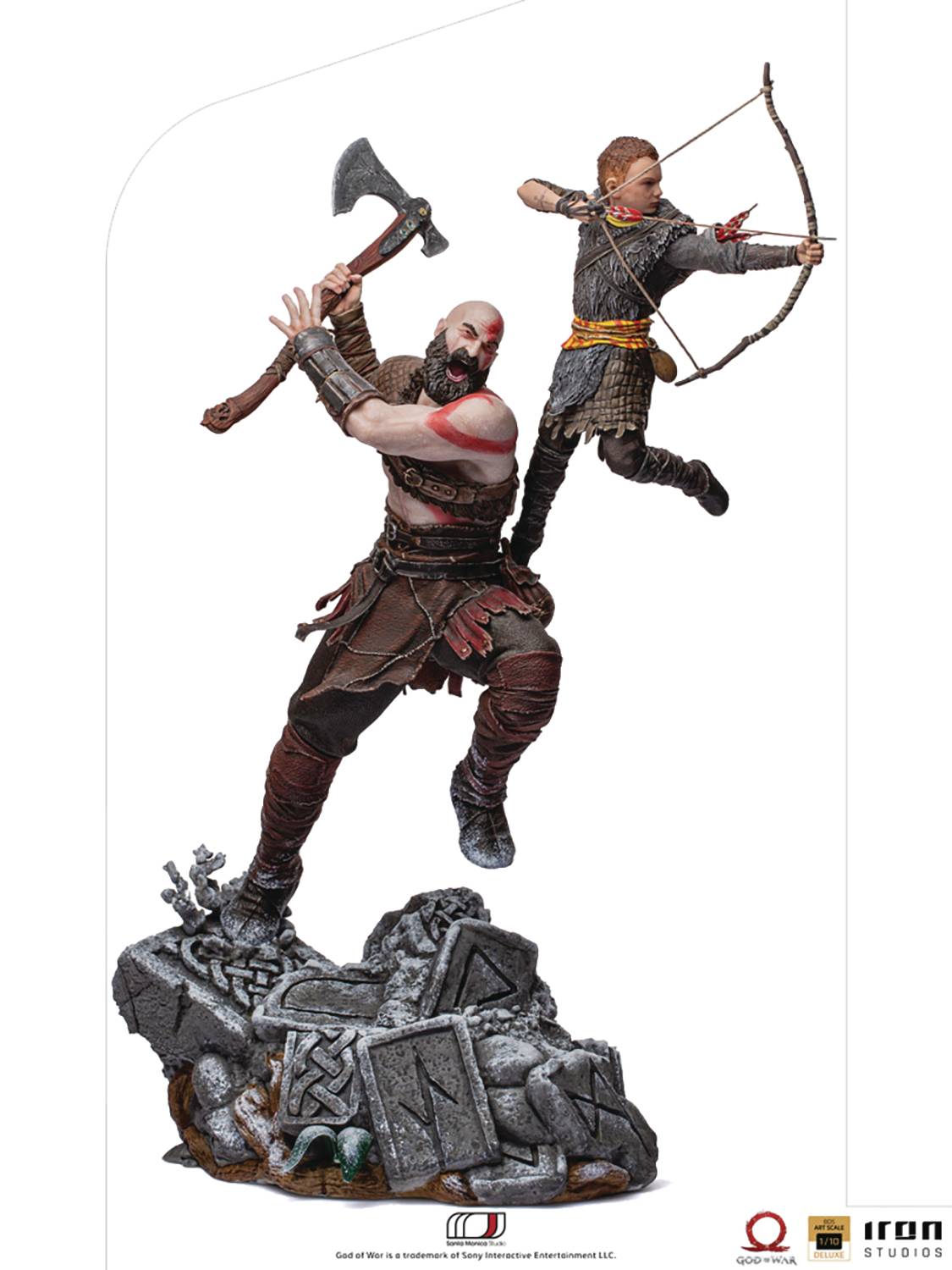 GOD OF WAR KRATOS & ATREUS BDS ART SCALE 1/10 STATUE  (