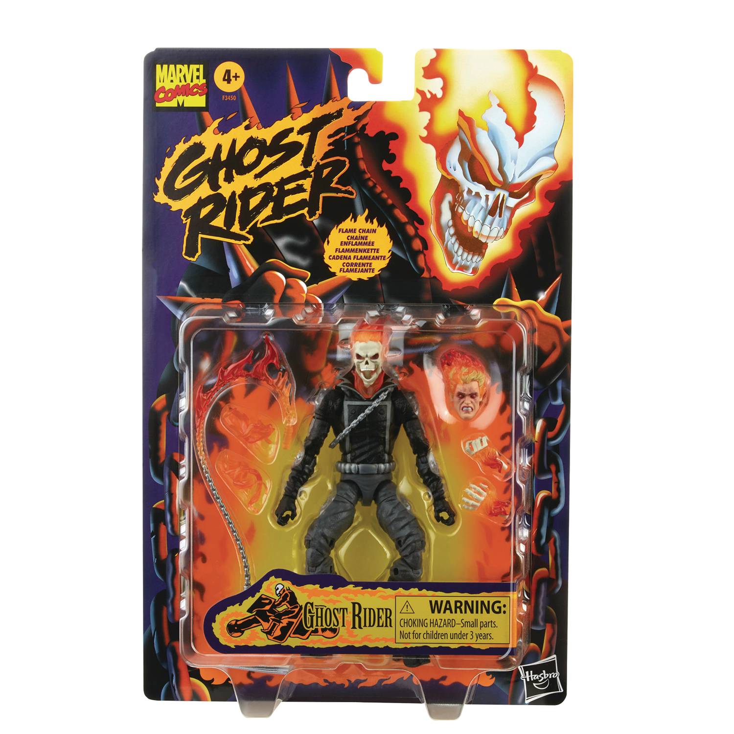 MARVEL LEGENDS RETRO GHOST RIDER 6IN AF CS