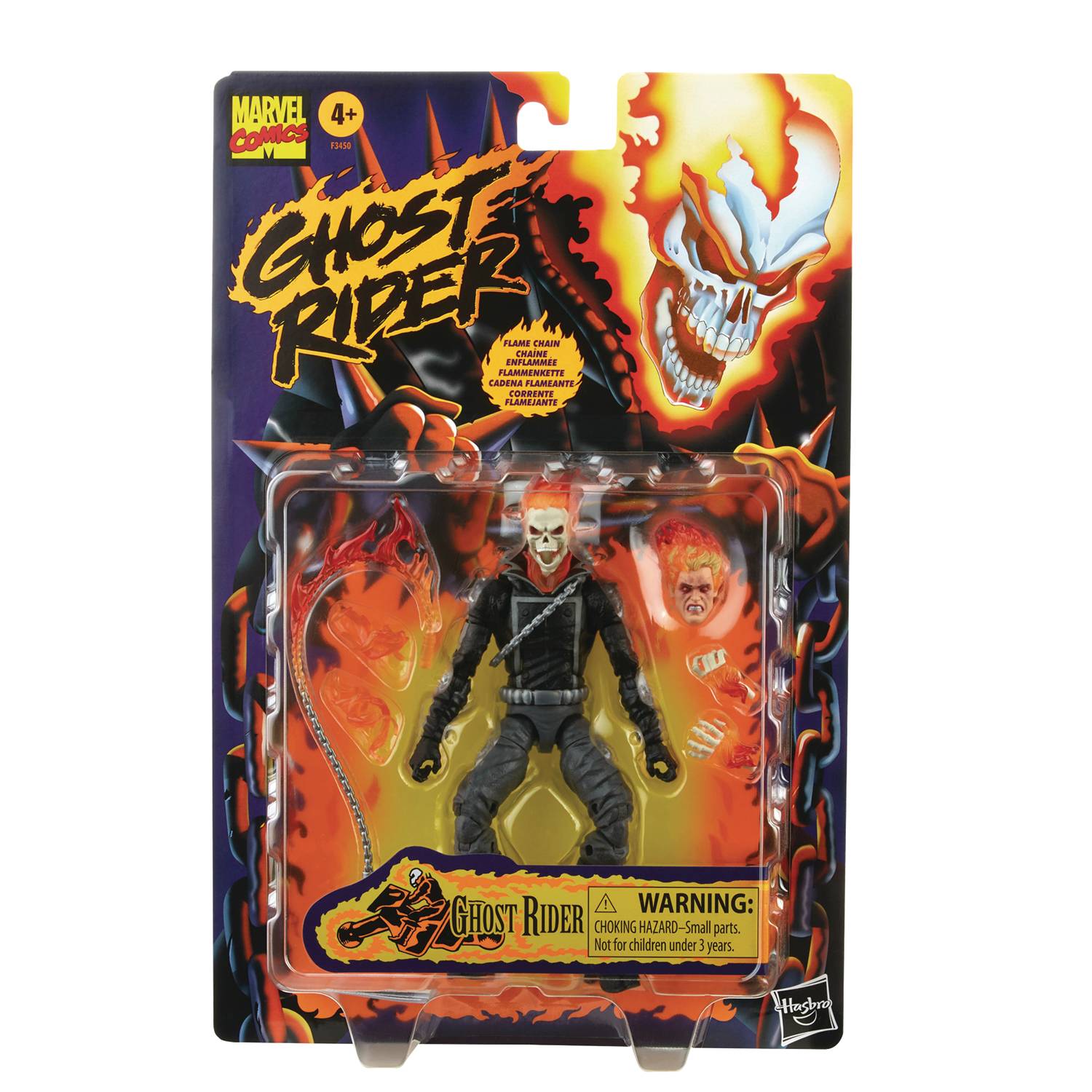 MARVEL LEGENDS RETRO GHOST RIDER 6IN AF CS (JUL228228)