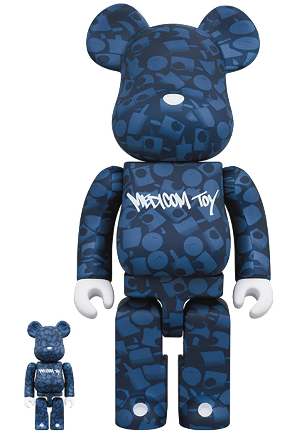 人気カラー再販 BE@RBRICK STASH MEDICOM White) x TOY (Blue 1000