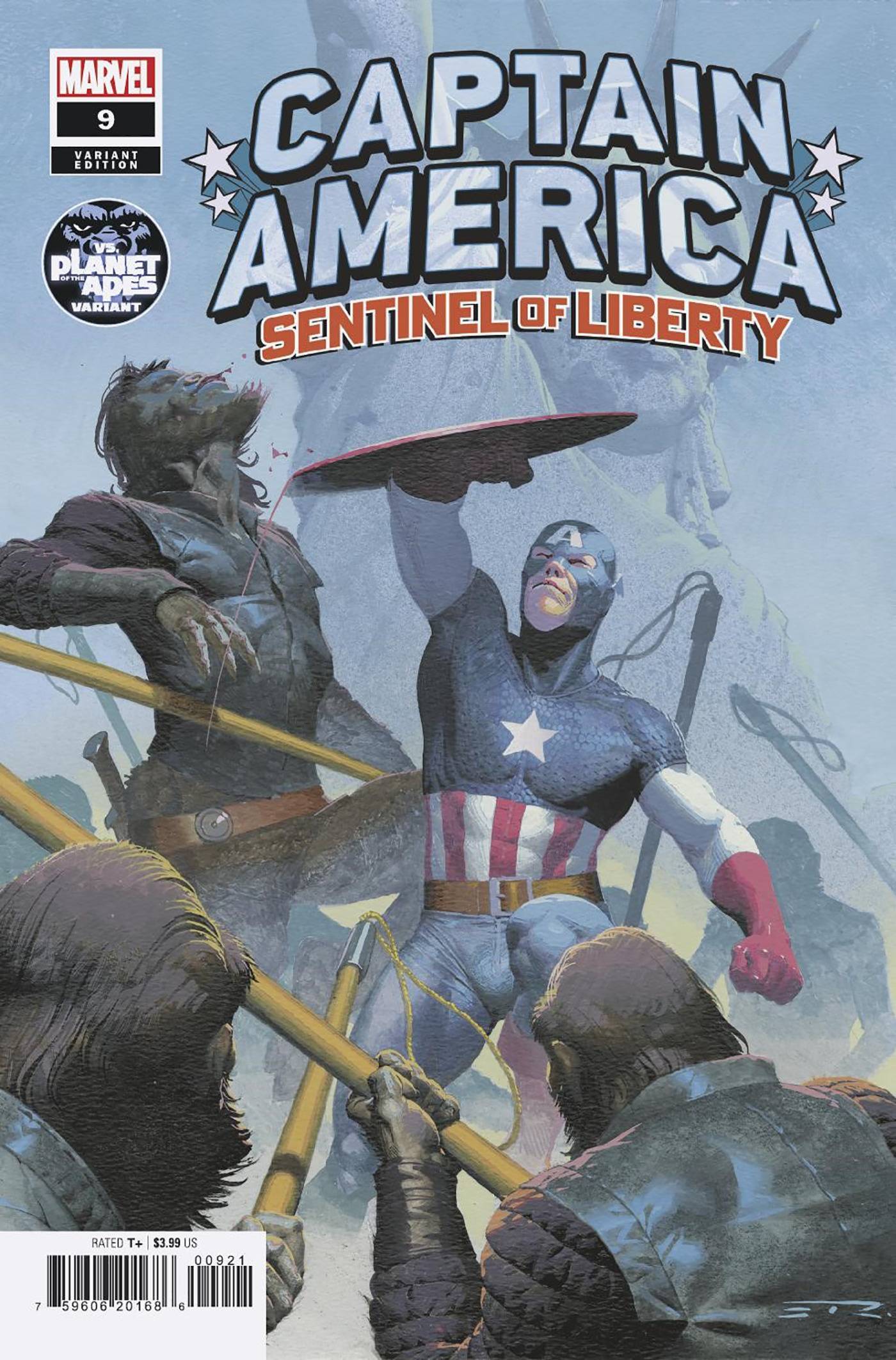 CAPTAIN AMERICA SENTINEL OF LIBERTY #9 PLANET OF THE APES VA