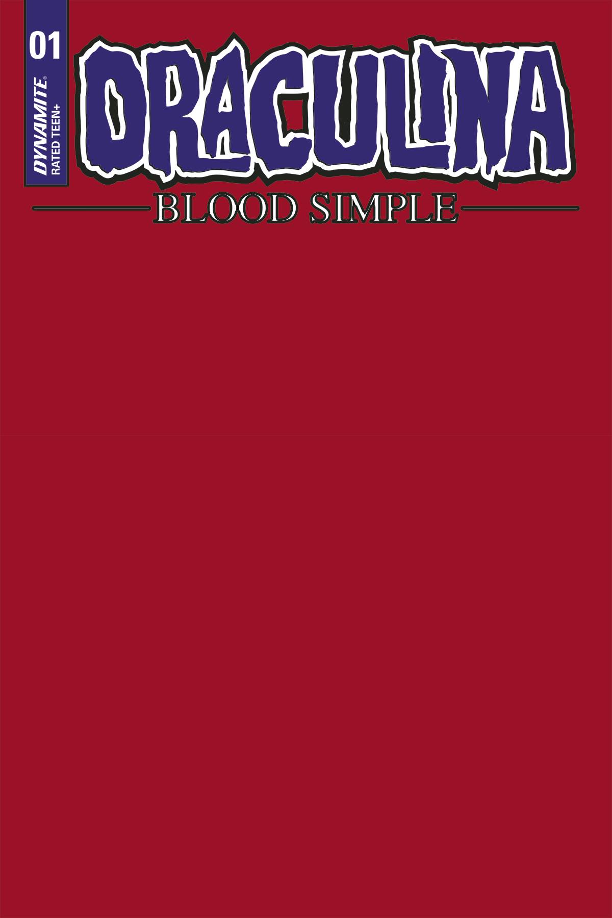 DRACULINA BLOOD SIMPLE #1 CVR F BLOOD RED BLANK AUTHENTIX