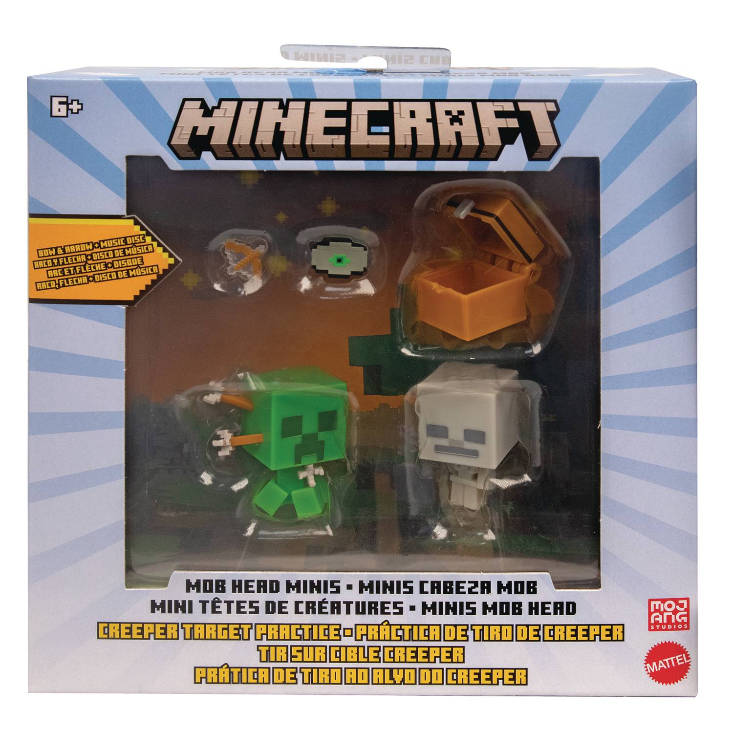 AUG229509 MINECRAFT MOB HEAD MINIS M PK SKELETON CREEPER CS C 