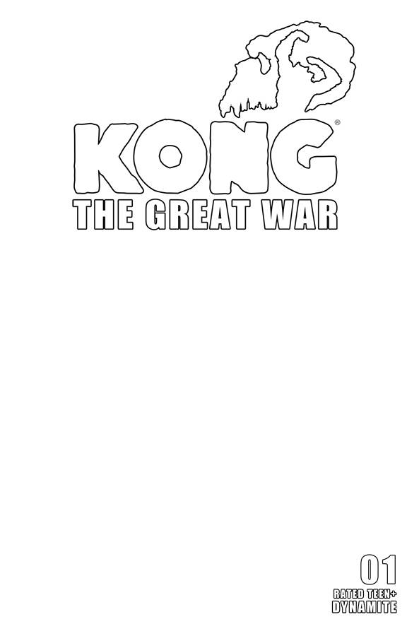 KONG GREAT WAR #1 CVR D BLANK AUTHENTIX