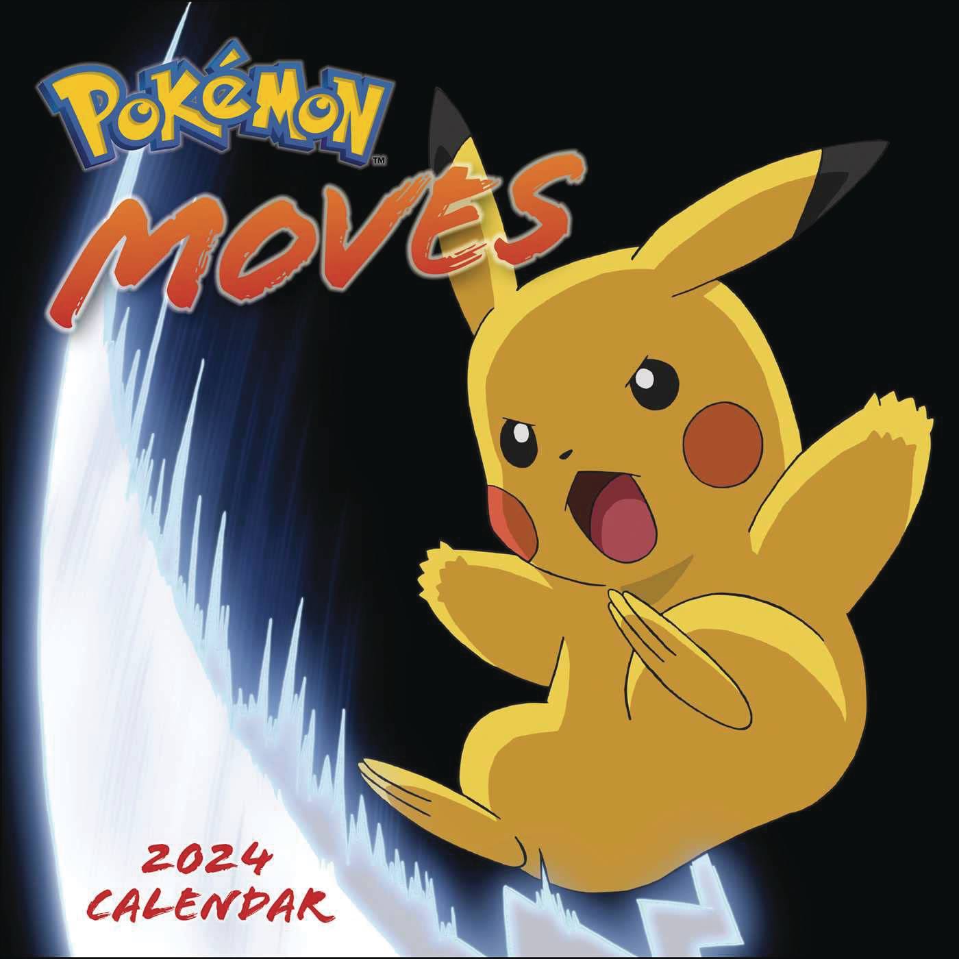 APR231166 POKEMON MOVES 2024 WALL CALENDAR Previews World   STL269091 