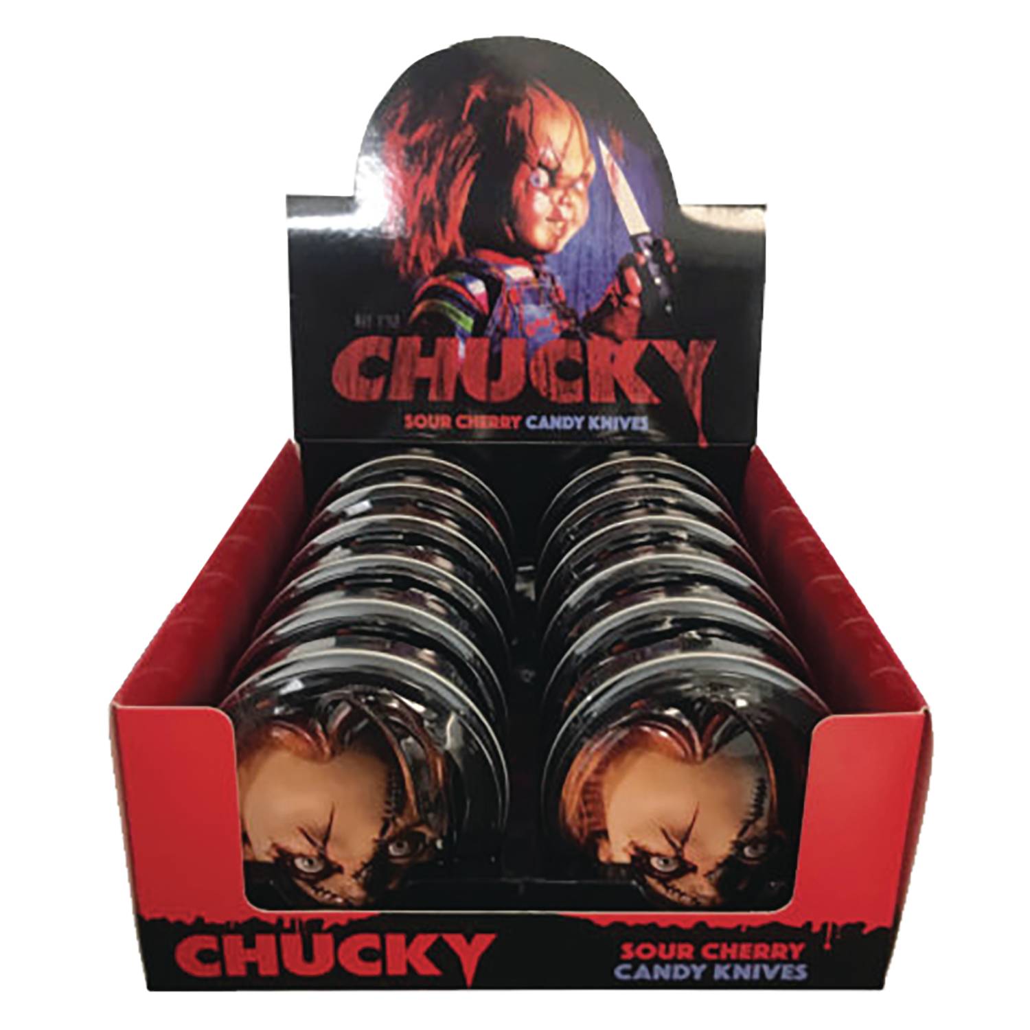 CHUCKY CHILDS PLAY CANDY TIN DISPLAY (JAN239365)