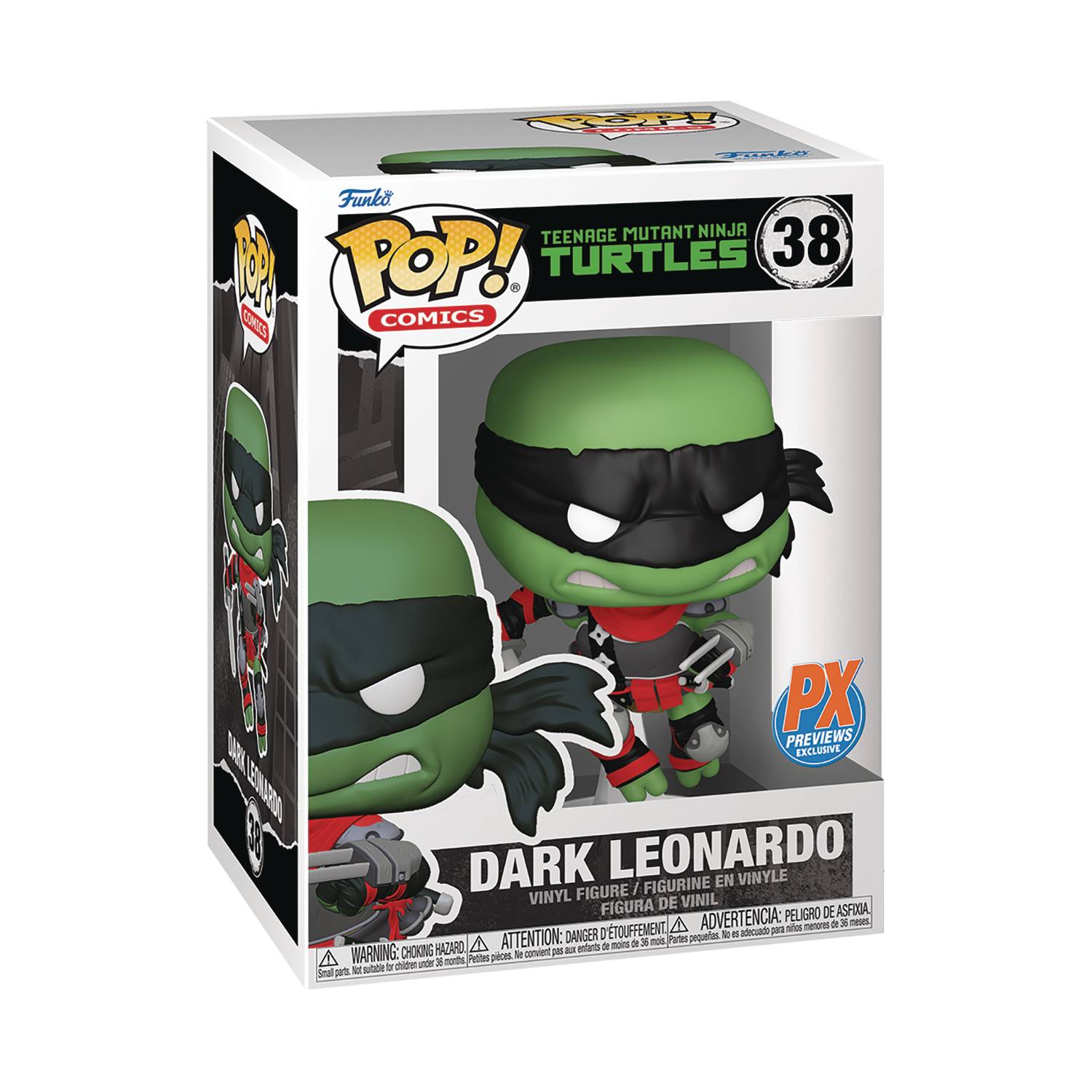 APR242341 - POP COMICS TMNT DARK LEONARDO PX VIN FIG - Previews World