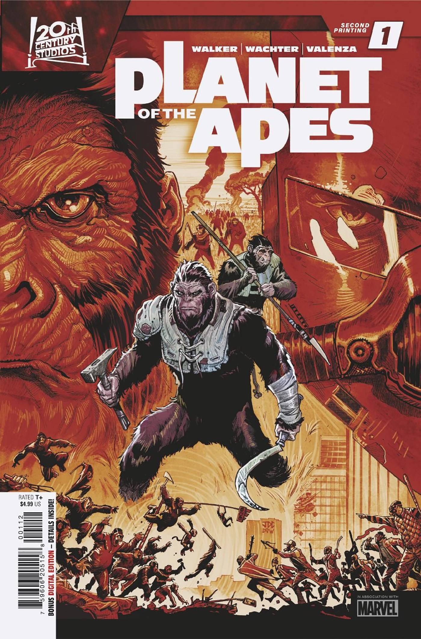 PLANET OF THE APES #1 2ND PTG JOSHUA CASSARA VAR