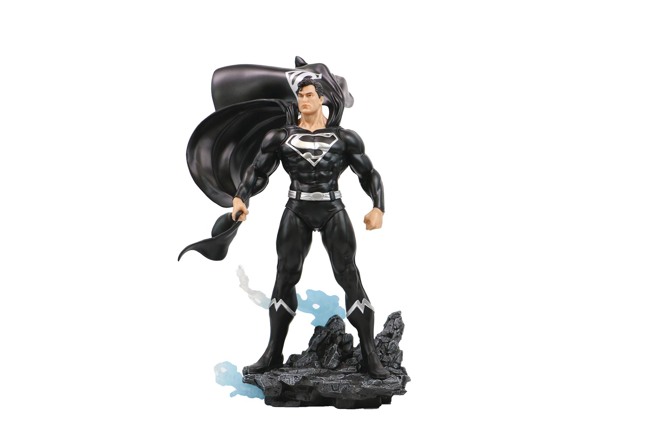 DC HEROES SUPERMAN BLK & SILVER PX PVC 1/8 STATUE