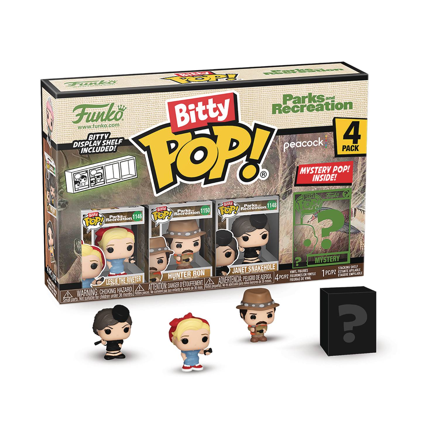 BITTY POP PARKS & REC LESLIE 4PK VIN FIG (Net)