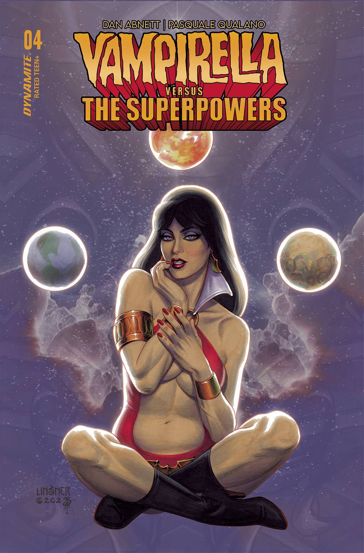 VAMPIRELLA VS SUPERPOWERS #4 CVR D LINSNER