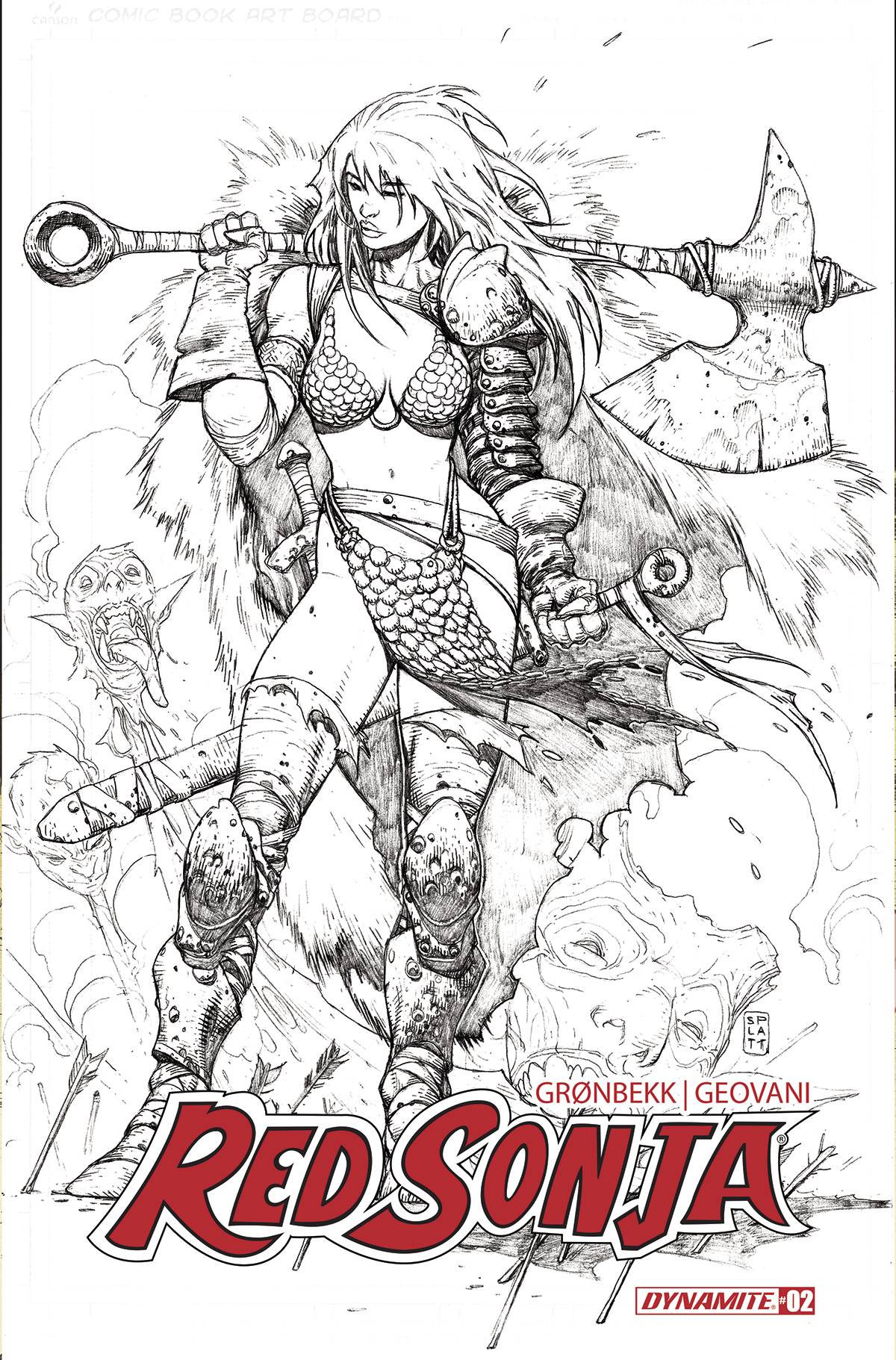 JUN230601 - RED SONJA 2023 2 CVR L 15 COPY PLATT LINE ART - Previews World