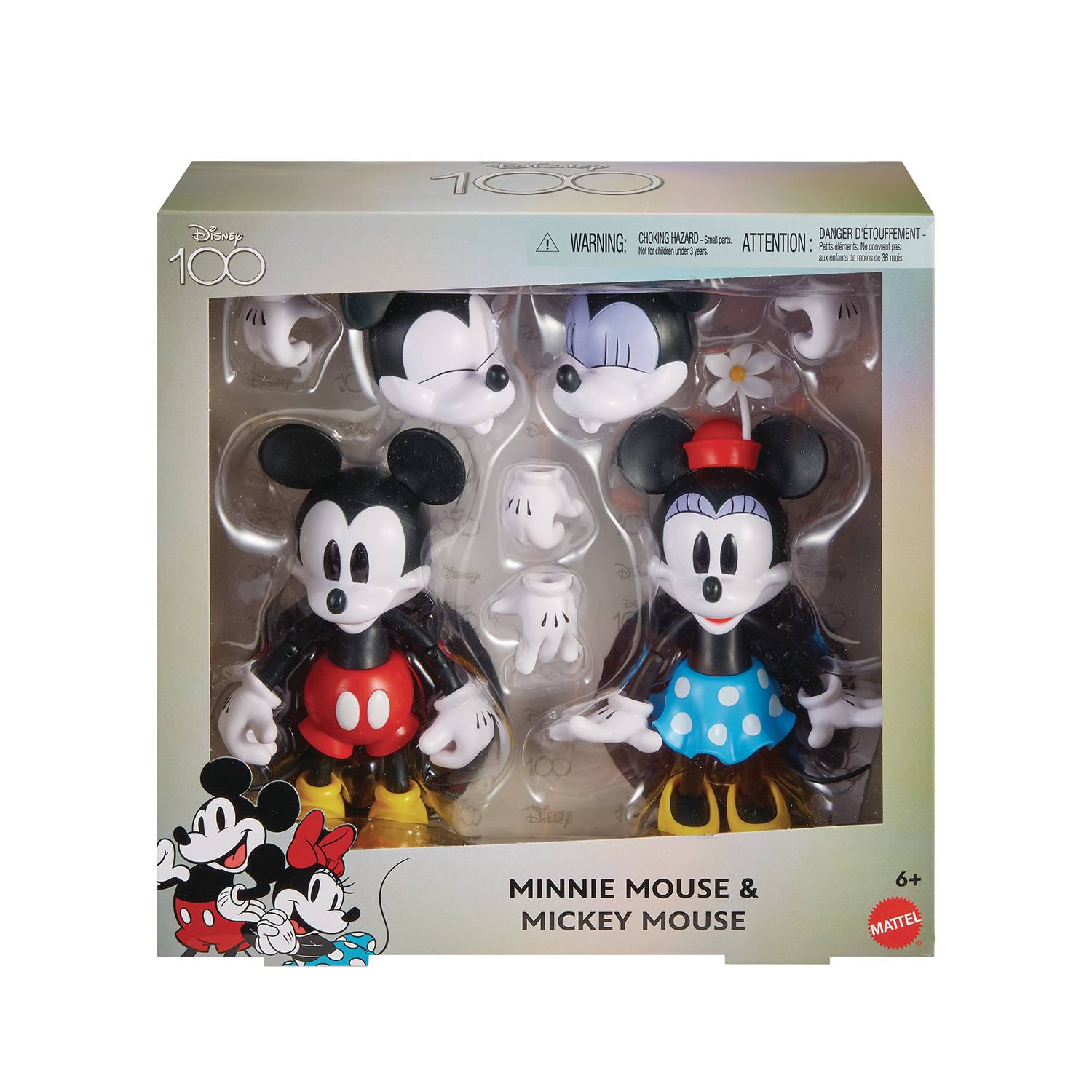 APR238420 DISNEY 100TH CELEBRATION MINNIE MICKEY FIG 2 PK Previews World