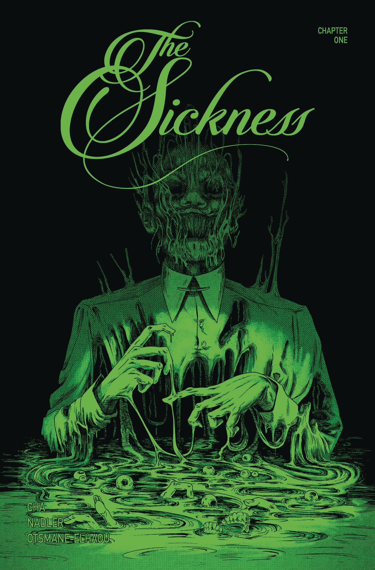 THE SICKNESS #1 2ND PTG FLUORESCENT INK COVER (O/A)