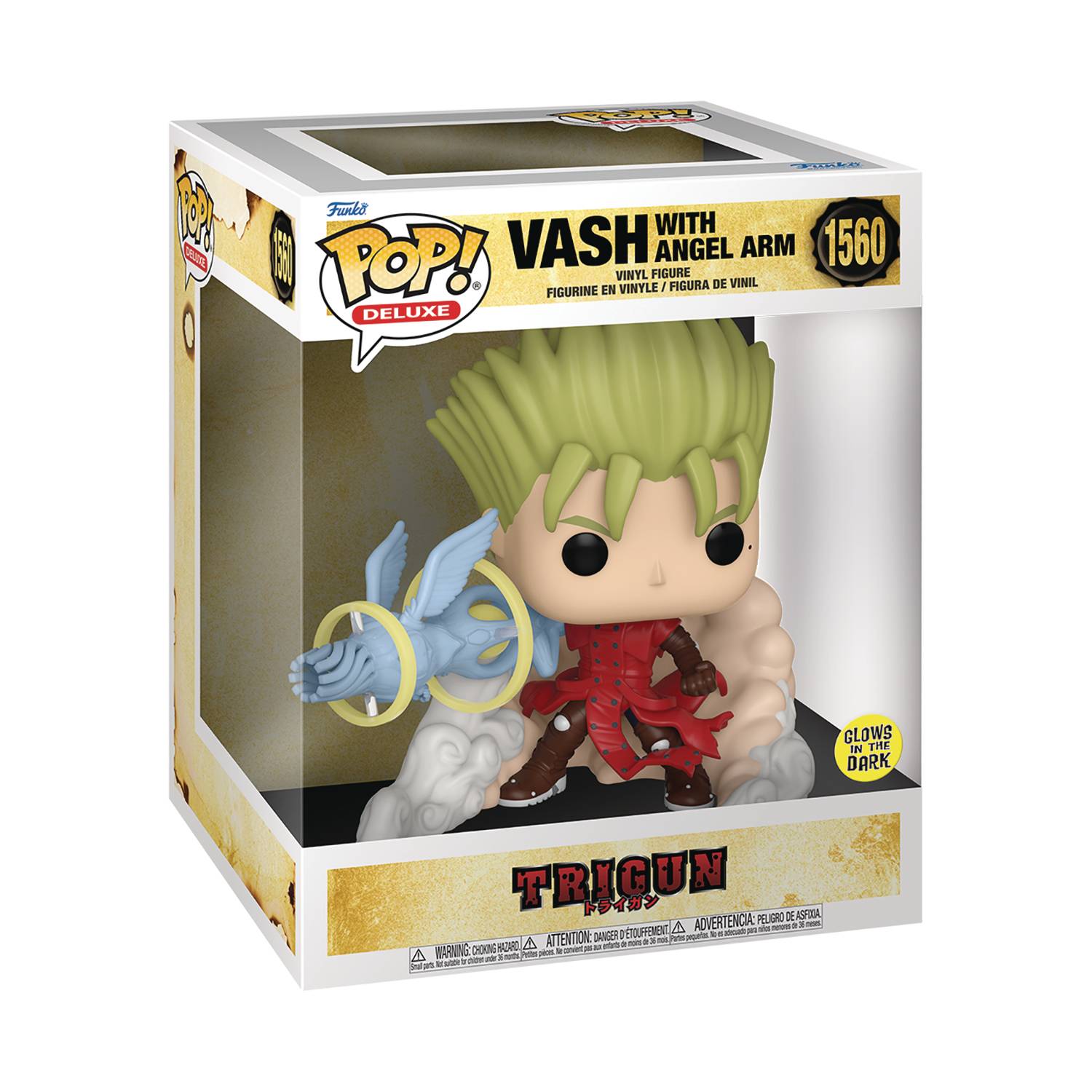 POP DELUXE TRIGUN VASH W/ ANGEL ARM VIN FIG