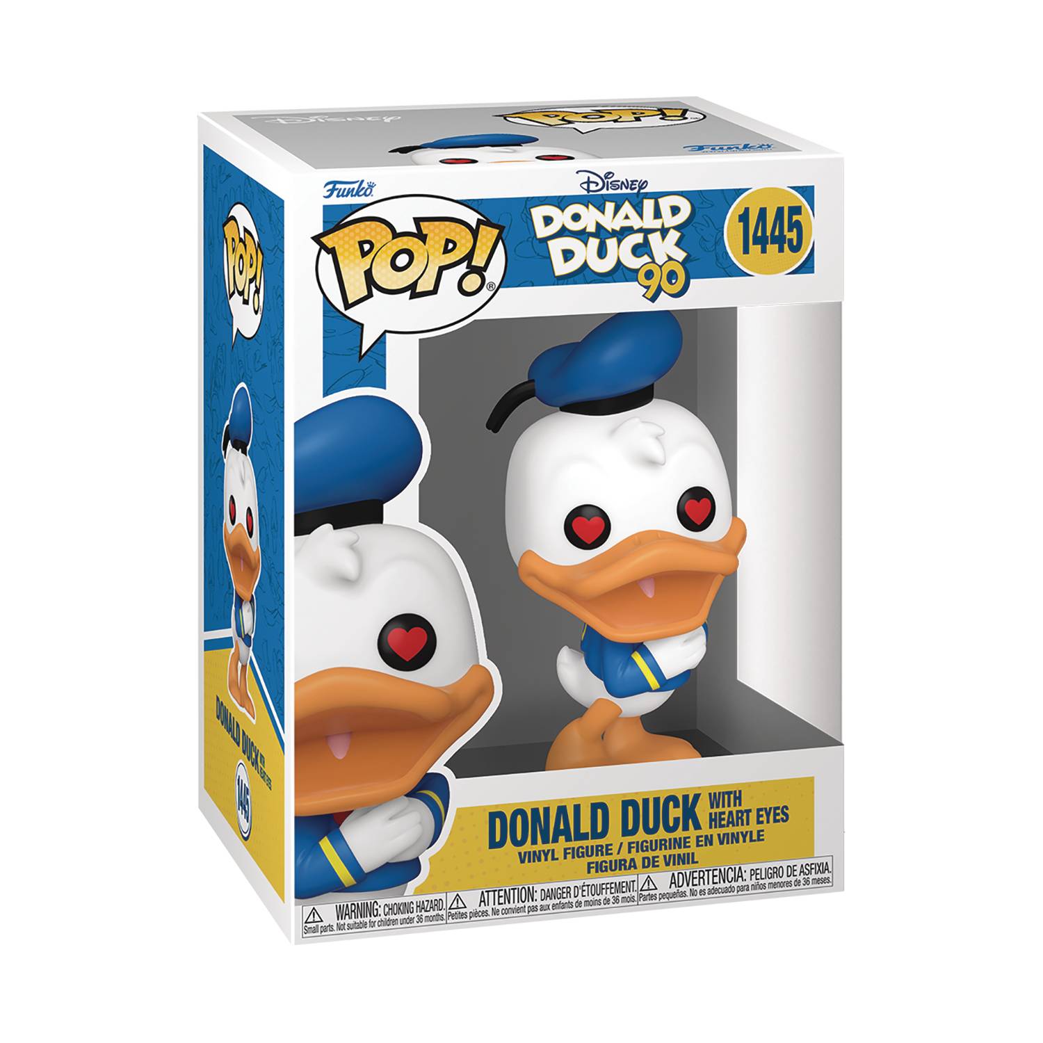 POP DISNEY DONALD DUCK 90TH DONALD DUCK HEART EYES VIN FIG (