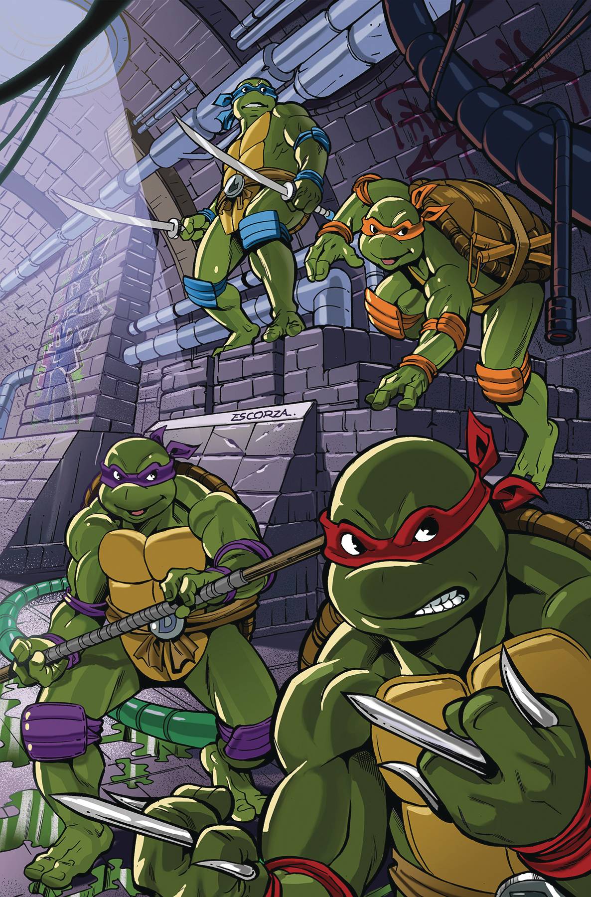 OCT231362 - TMNT SATURDAY MORNING ADV 2023 #8 CVR D 25 ESCORZAS FA ...