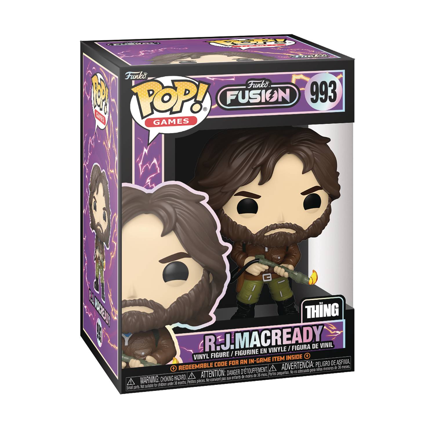 POP GAMES FUNKO FUSION RJ MACREADY VIN FIG