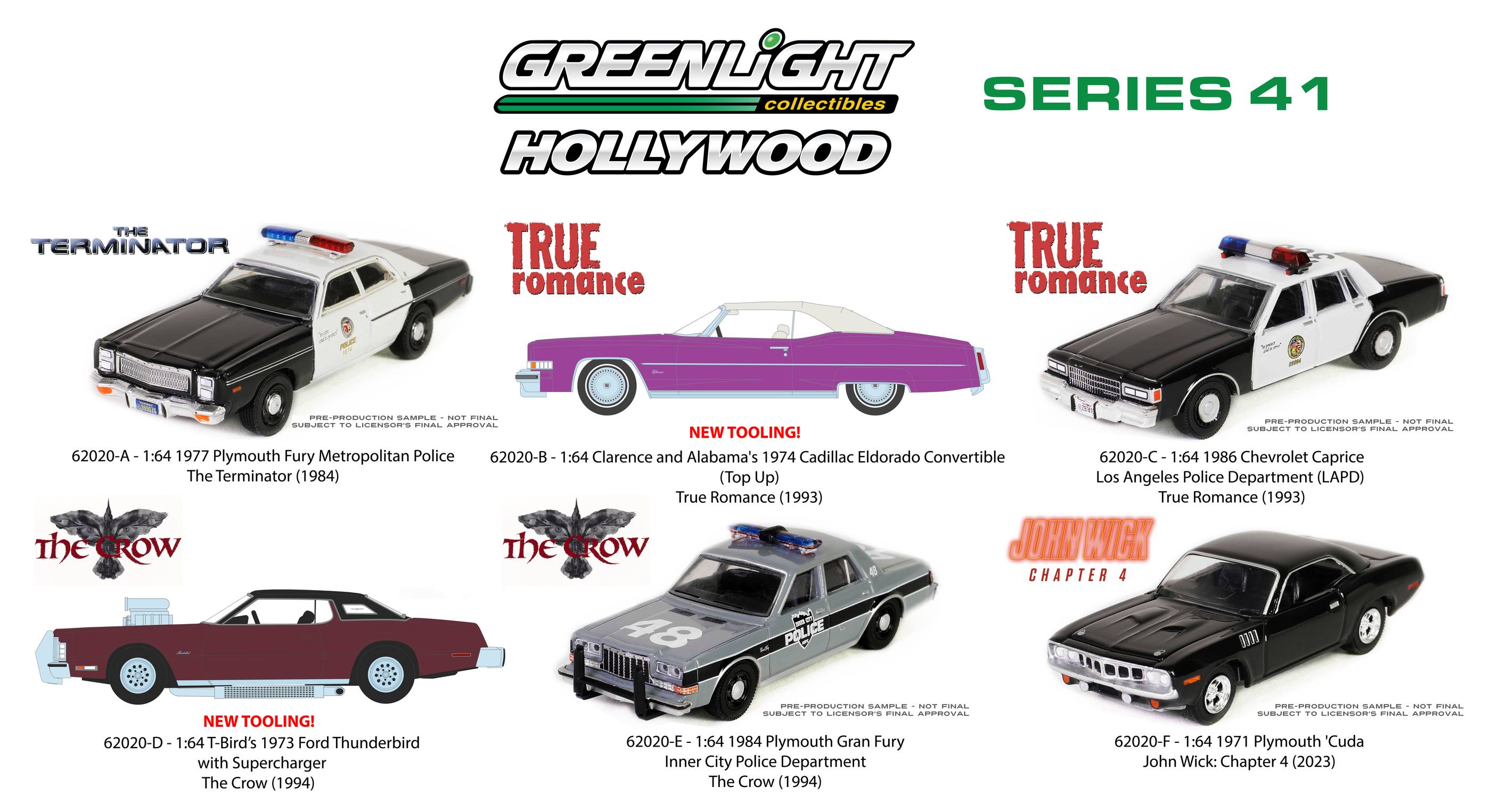 Greenlight - Hollywood Series 17 44770/48 1/64 scale Greenlight Hollywood  wholesale diecast model car