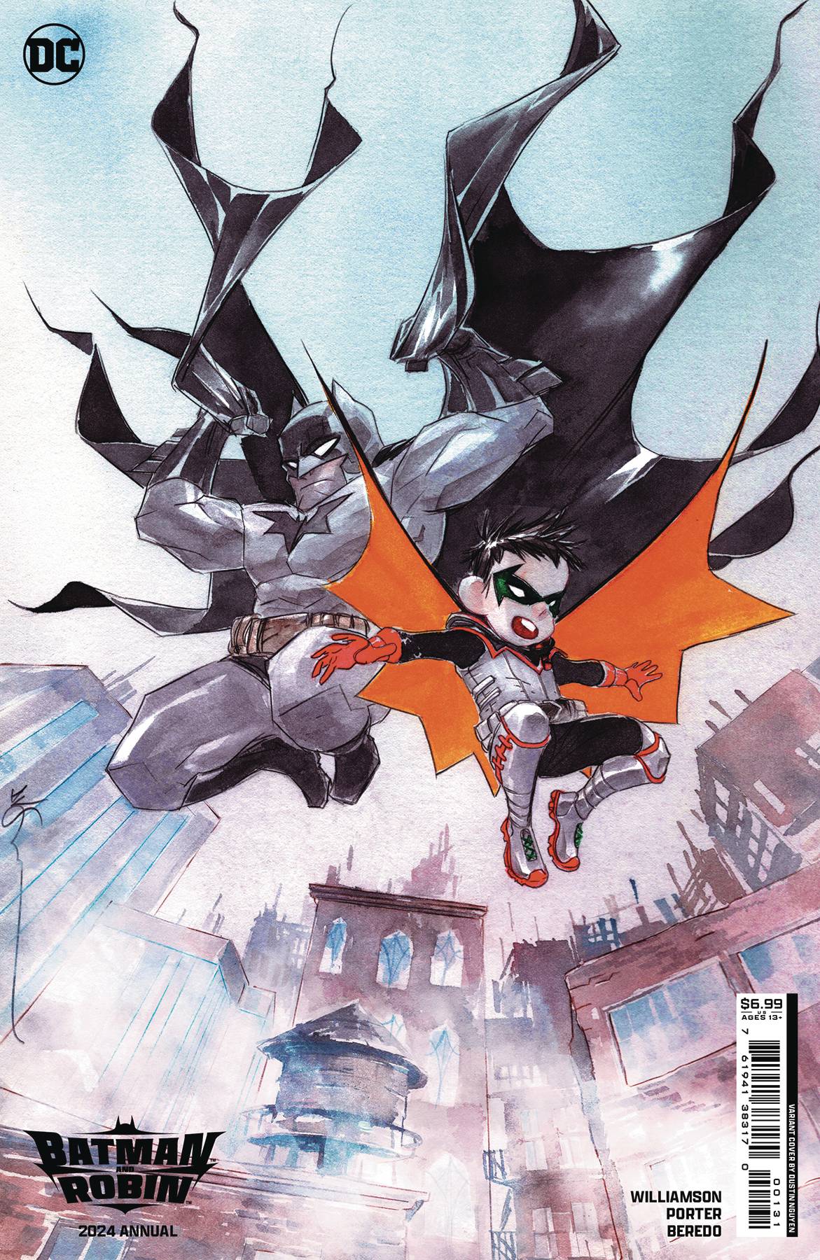 NOV232387 BATMAN AND ROBIN 2024 ANNUAL 1 OS CVR C DUSTIN NGUYEN CSV   STL302683 