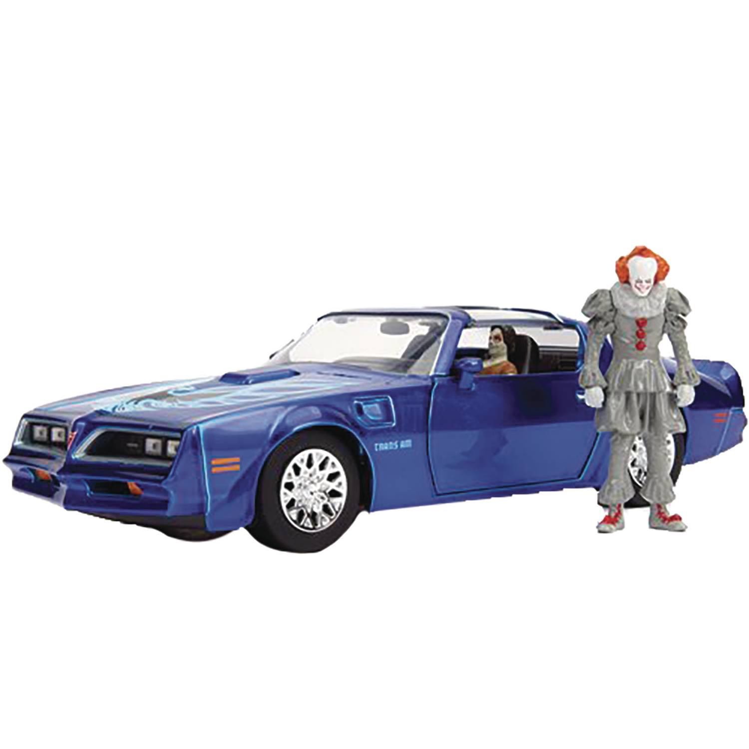 HWR IT 77 PONTIAC FIREBIRD W/PENNYWISE FIG 1/24 DIE-CAST VEH