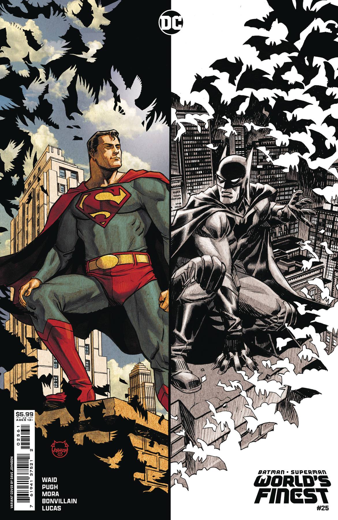 BATMAN SUPERMAN WORLDS FINEST #25 CVR D DAVE JOHNSON - PRE ORDER [FOC 24.02]