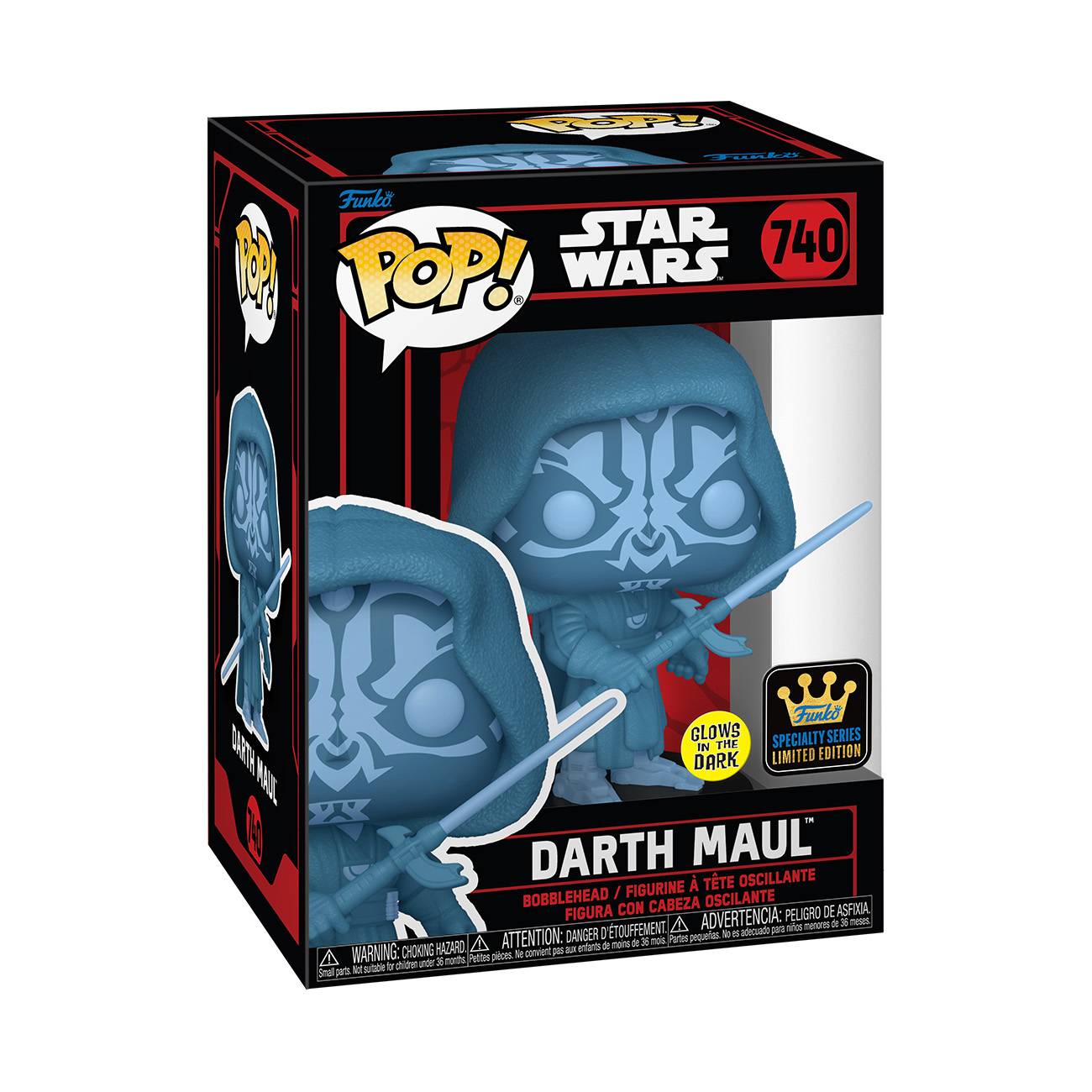 POP SPECIALTY SERIES SW DARKSIDE DARTH MAUL HOLO GW VIN FIG