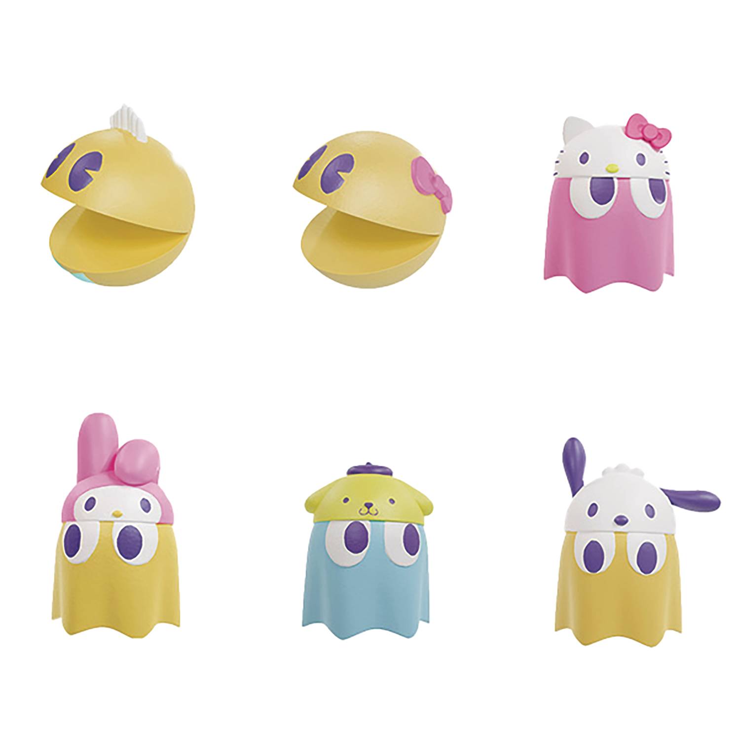 PAC-MAN X SANRIO CHIBICOLLECT FIG 6PC BMB DS