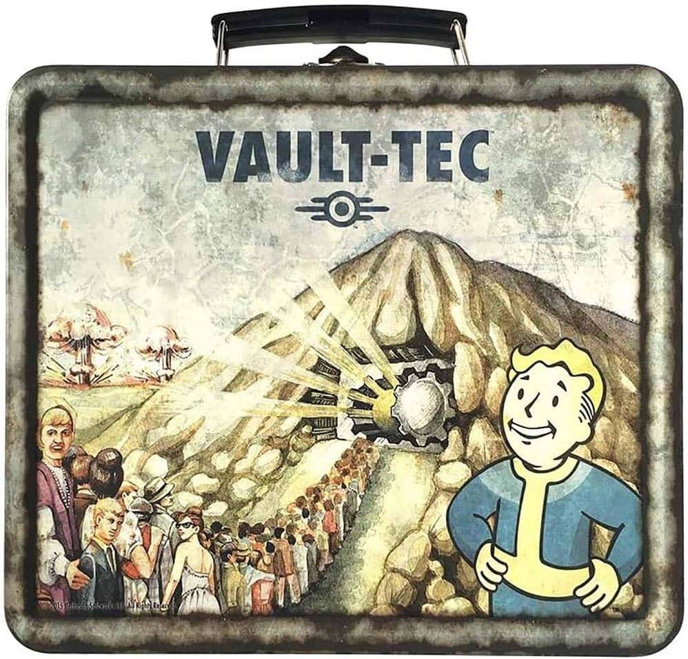 FALLOUT VAULT-TEC WEATHERED PX TIN TOTE PROP REPLICA  (