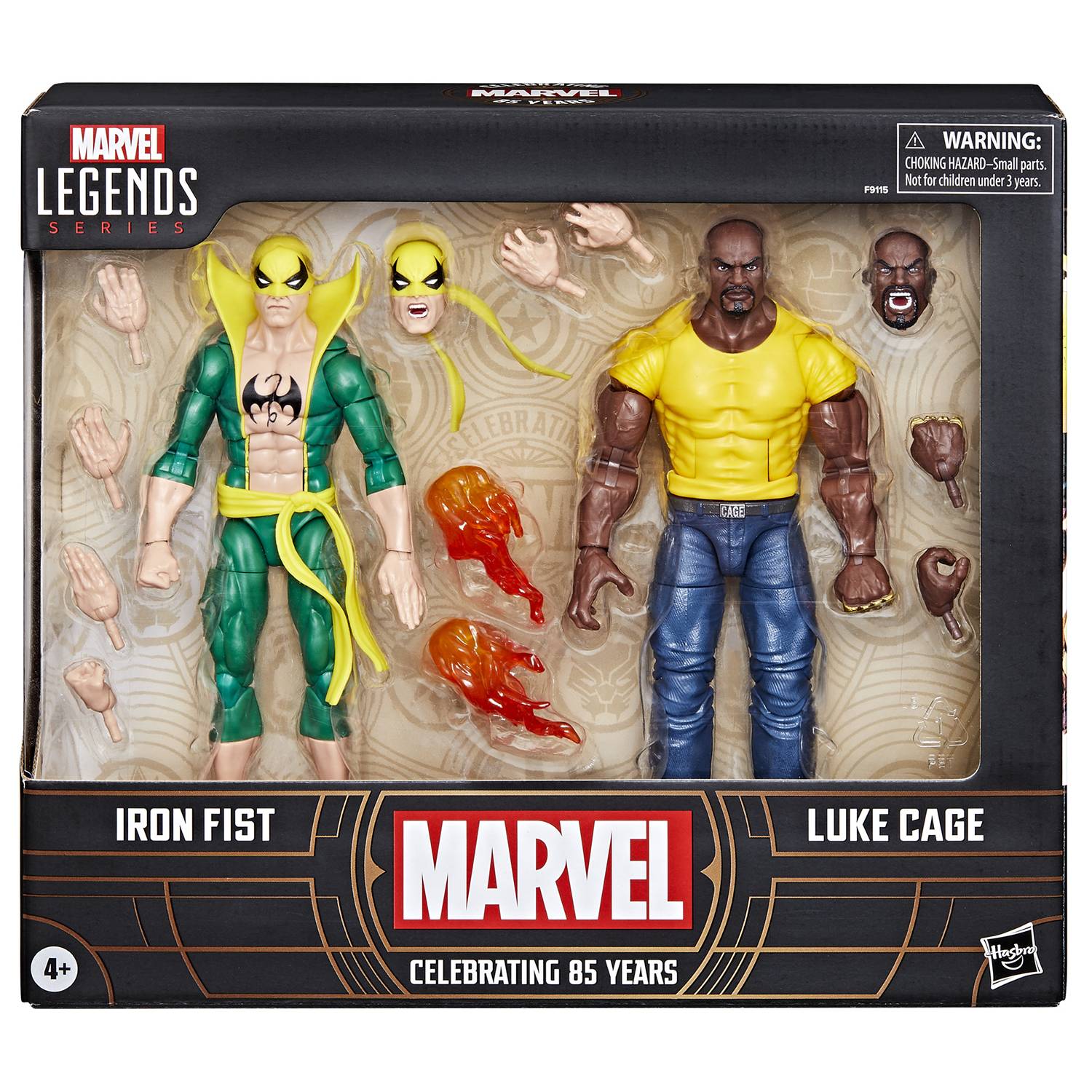 MARVEL 85TH ANN LEGENDS IRON FIST & LUKE CAGE 6IN AF 2PK (NE