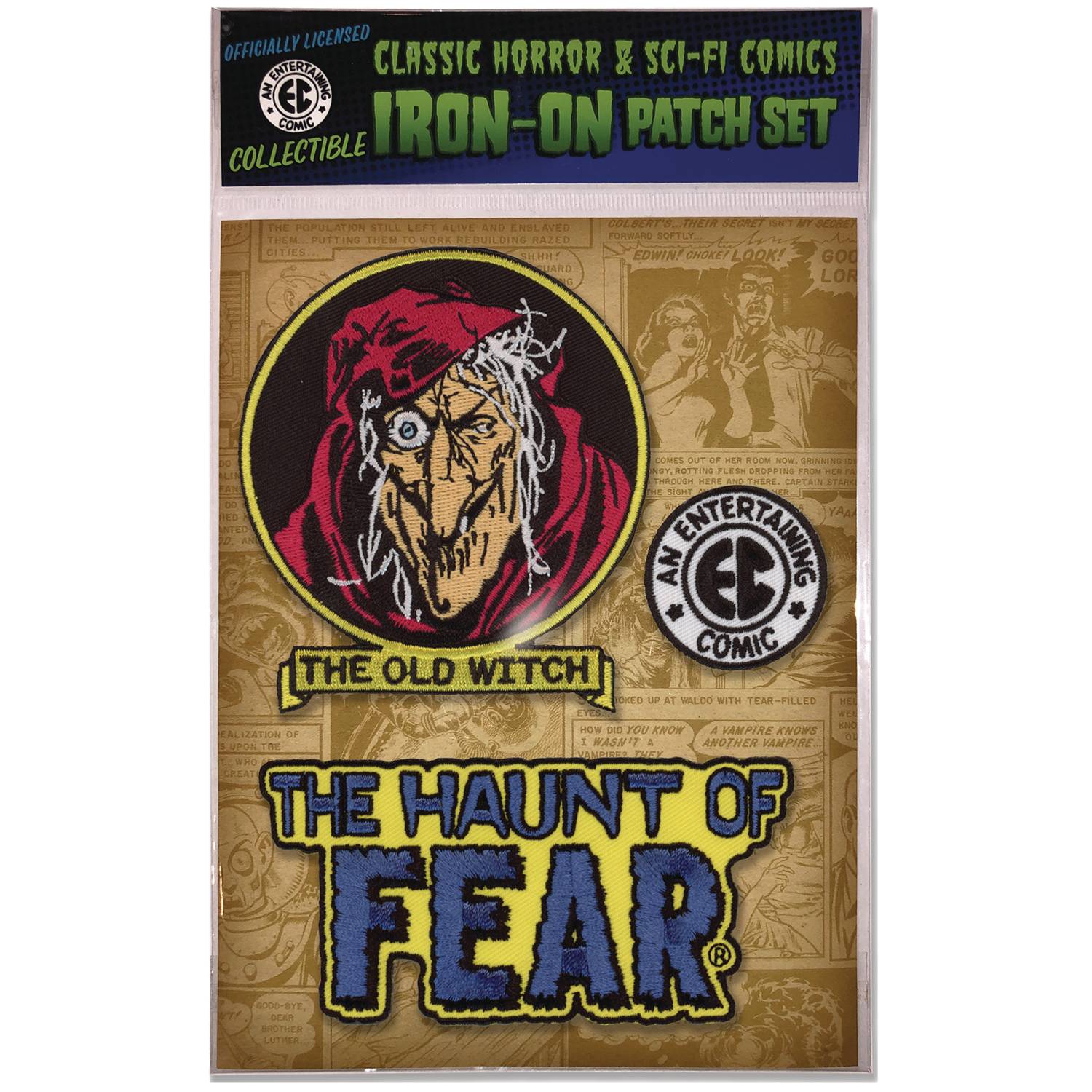 EC COMICS HAUNT OF FEAR PATCH SET  (MAR247438)