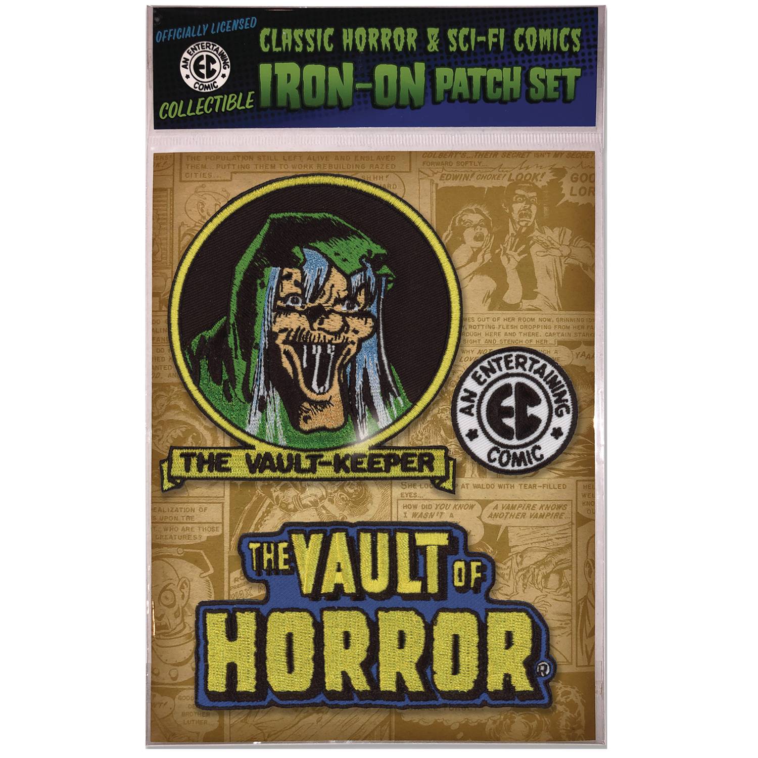 EC COMICS THE VAULT OF HORROR PATCH SET  (MAR247440) (C