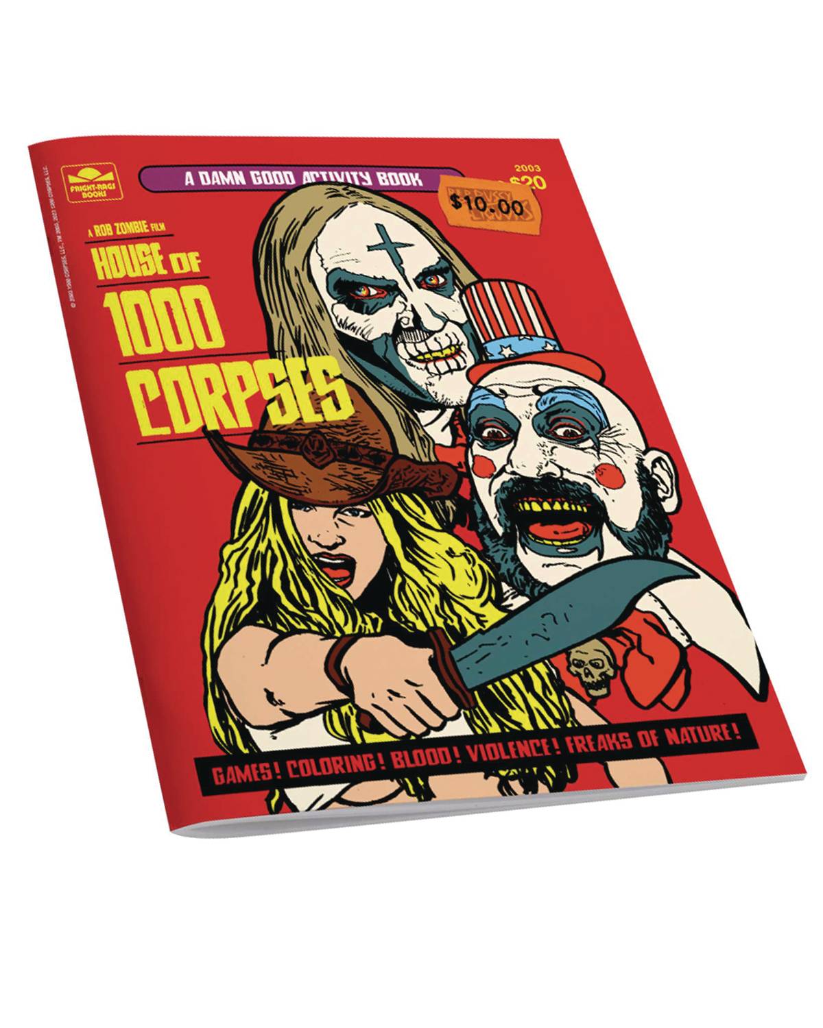 HOUSE OF 1000 CORPSES ACTIVITY BOOK BY FRIGHT RAGS  (MA